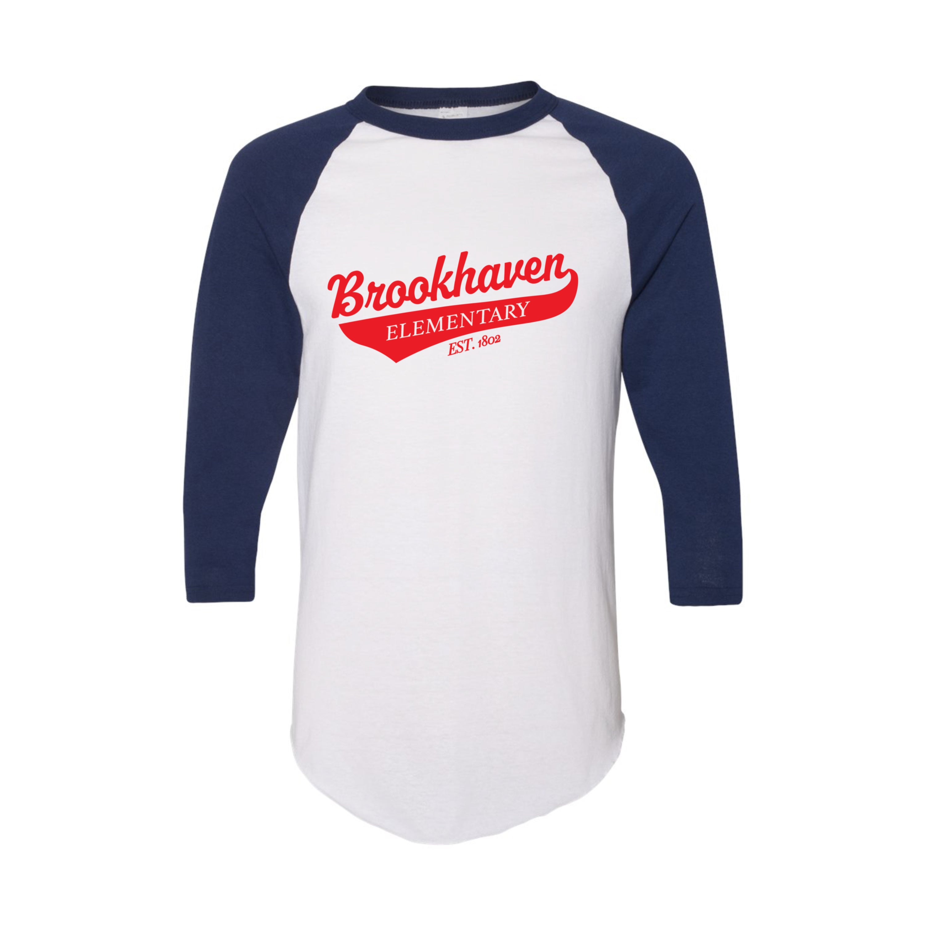 Three-Quarter Raglan Sleeve Baseball Jersey T-Shirt