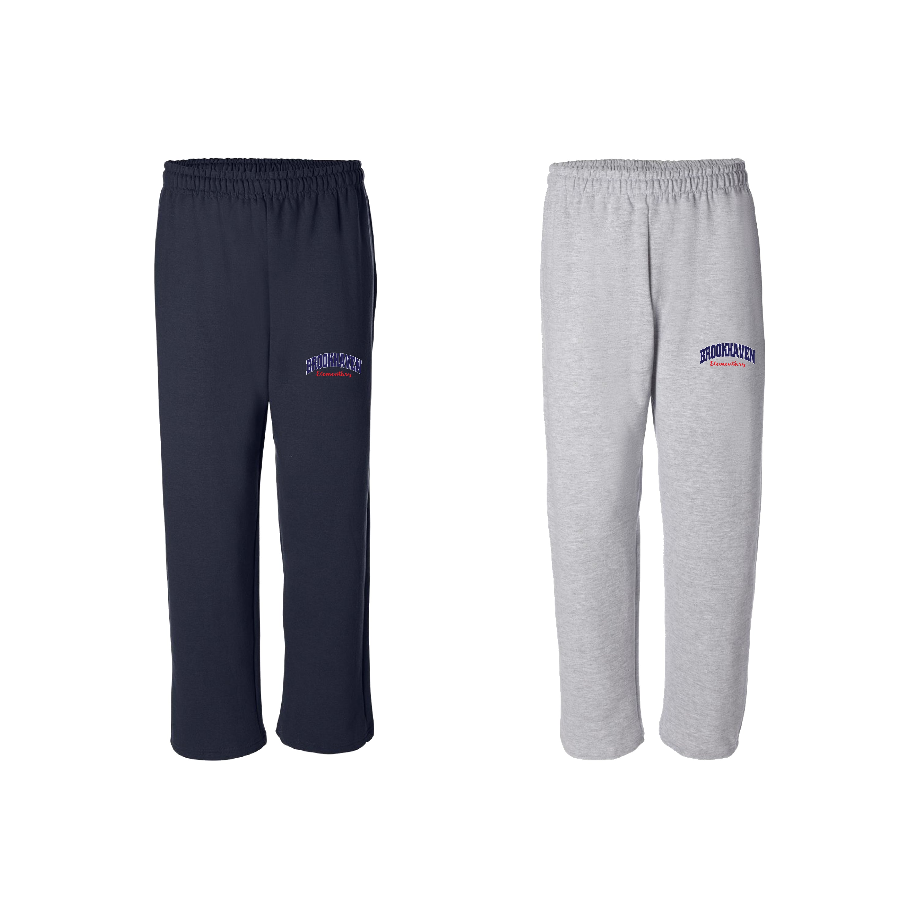Adult Heavy Blend™ Open Bottom Sweatpants Curved Logo