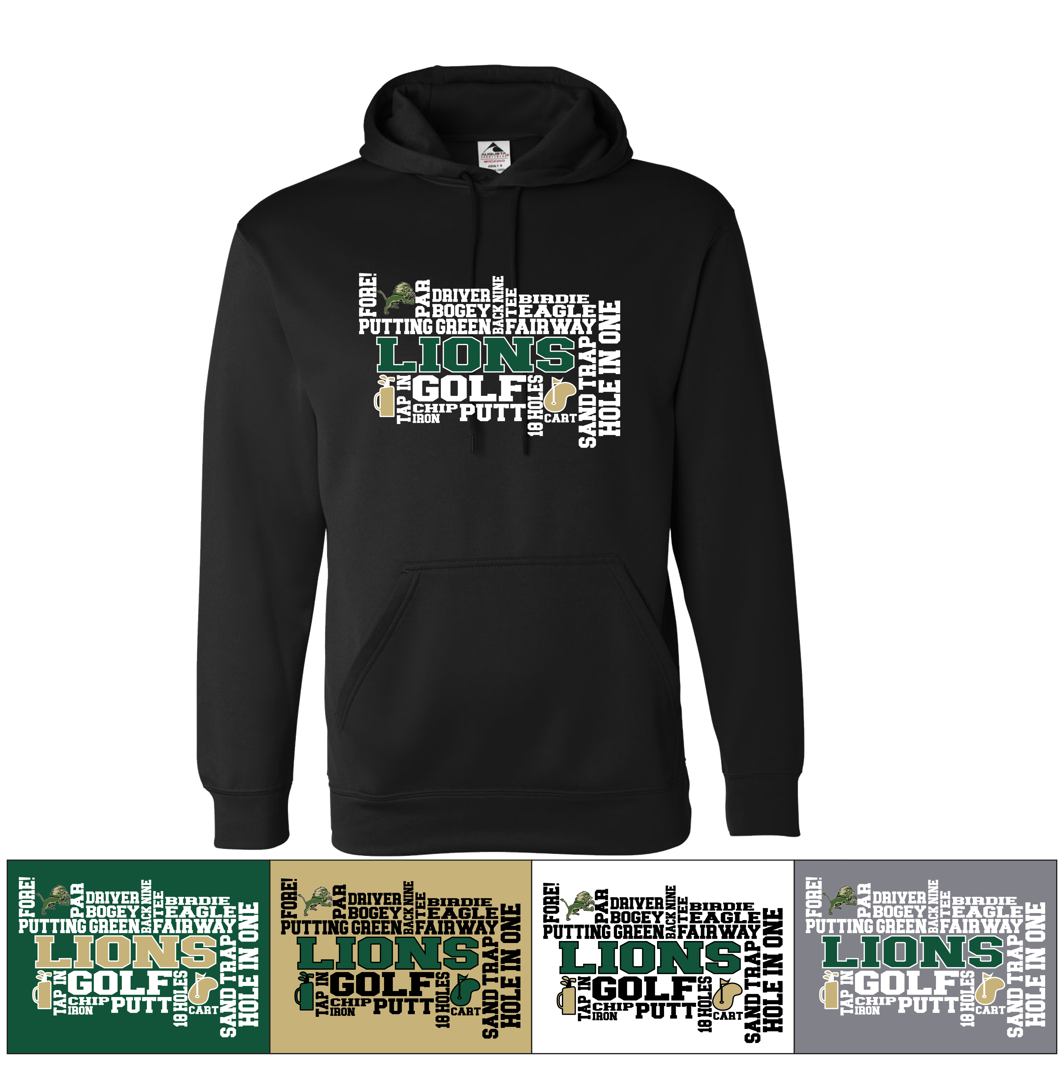Golf Terms - Augusta Sportswear - 60/40 Fleece Hoodie  Adult & Youth