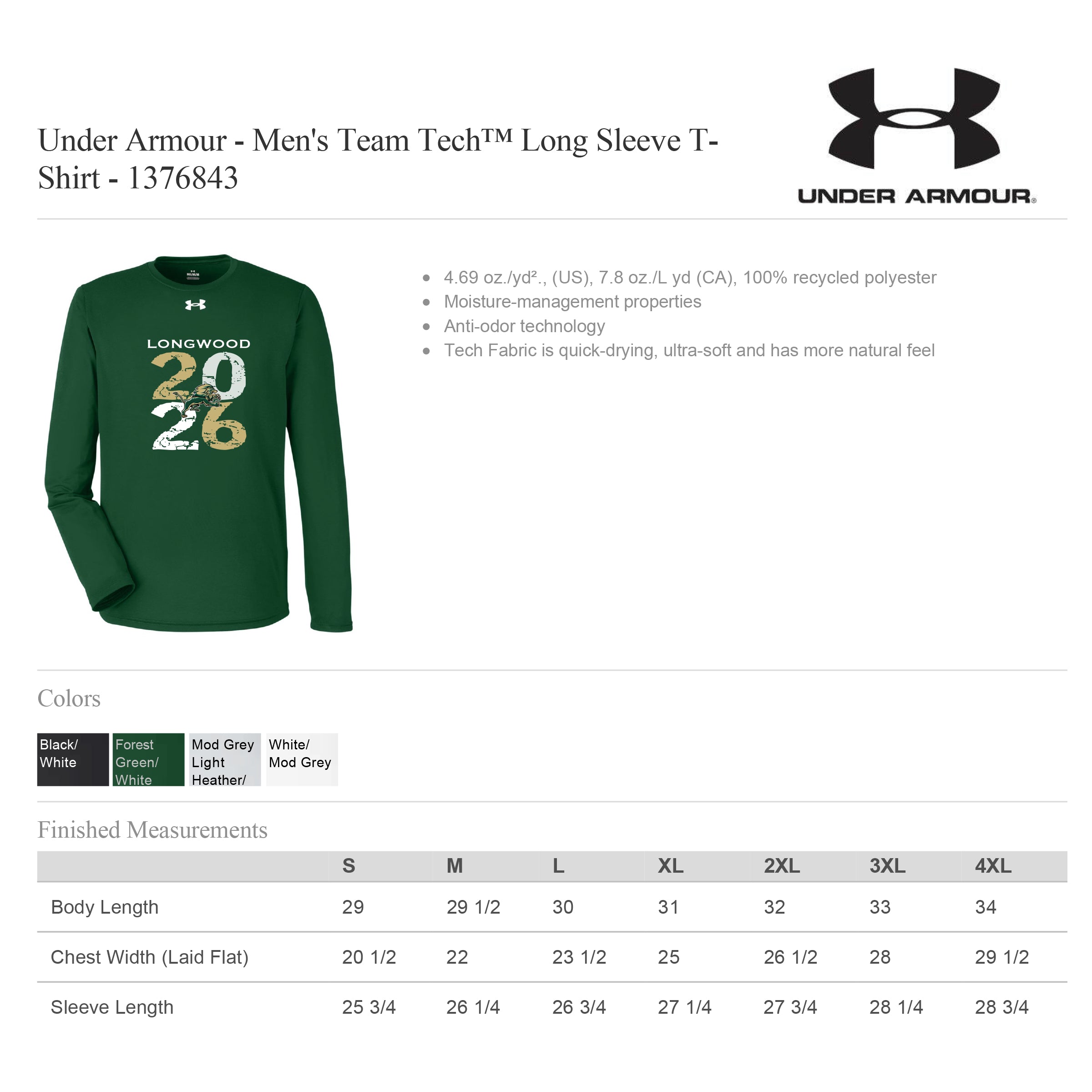 Under Armour Team Tech™ Long Sleeve T-Shirt