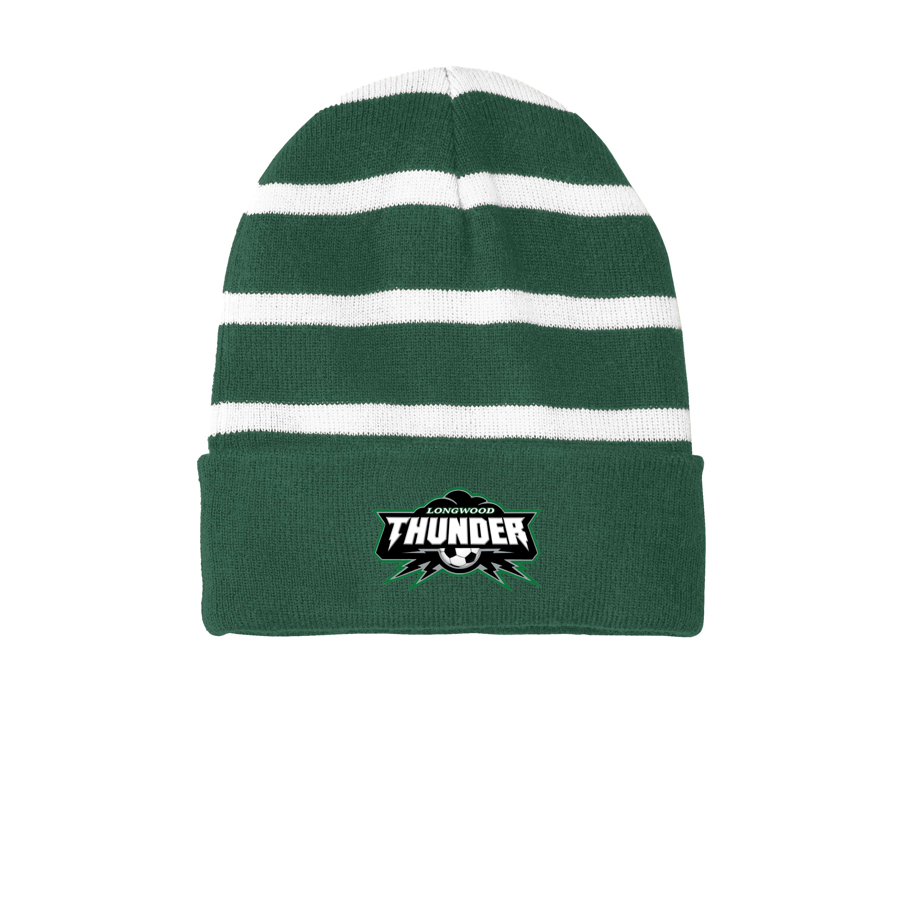 Sport-Tek® Striped Beanie with Solid Band