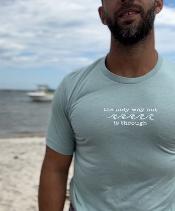 the only way out is through - Valleys & Peaks T-Shirt
