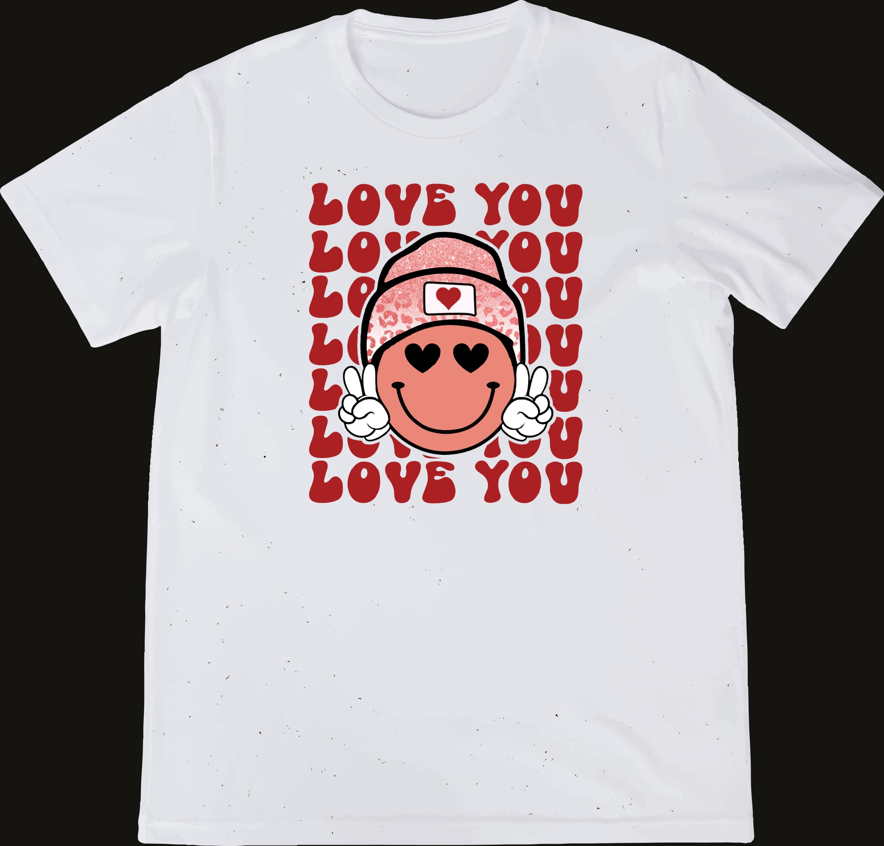 Ready-to-Press Retro Love Your Smiley DTF Transfer