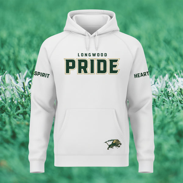 60/40 PRIDE SPIRIT HEART Fleece Hoodie - FLAG FOOTBALL