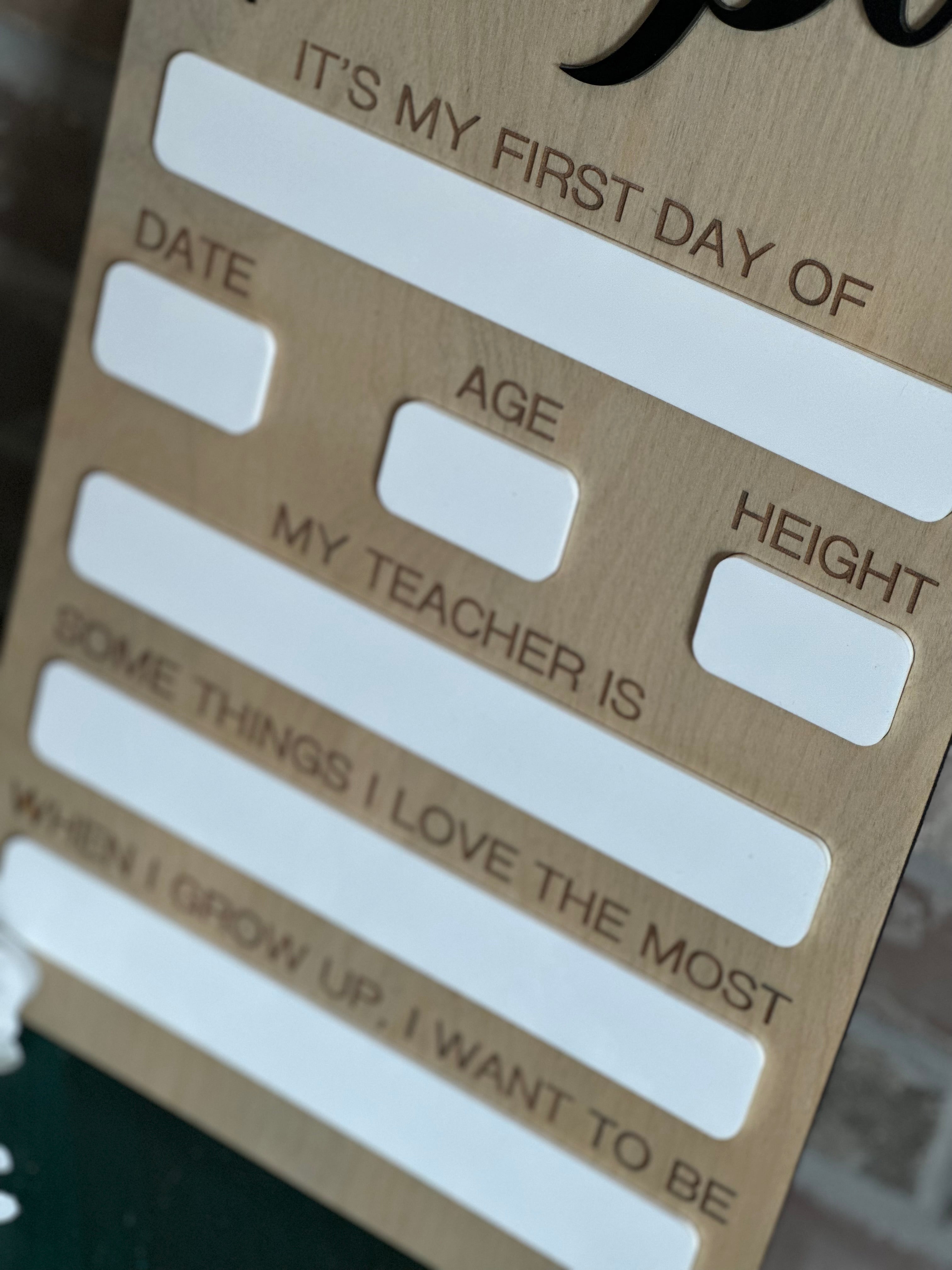 Back to School - Wood and Acrylic Sign
