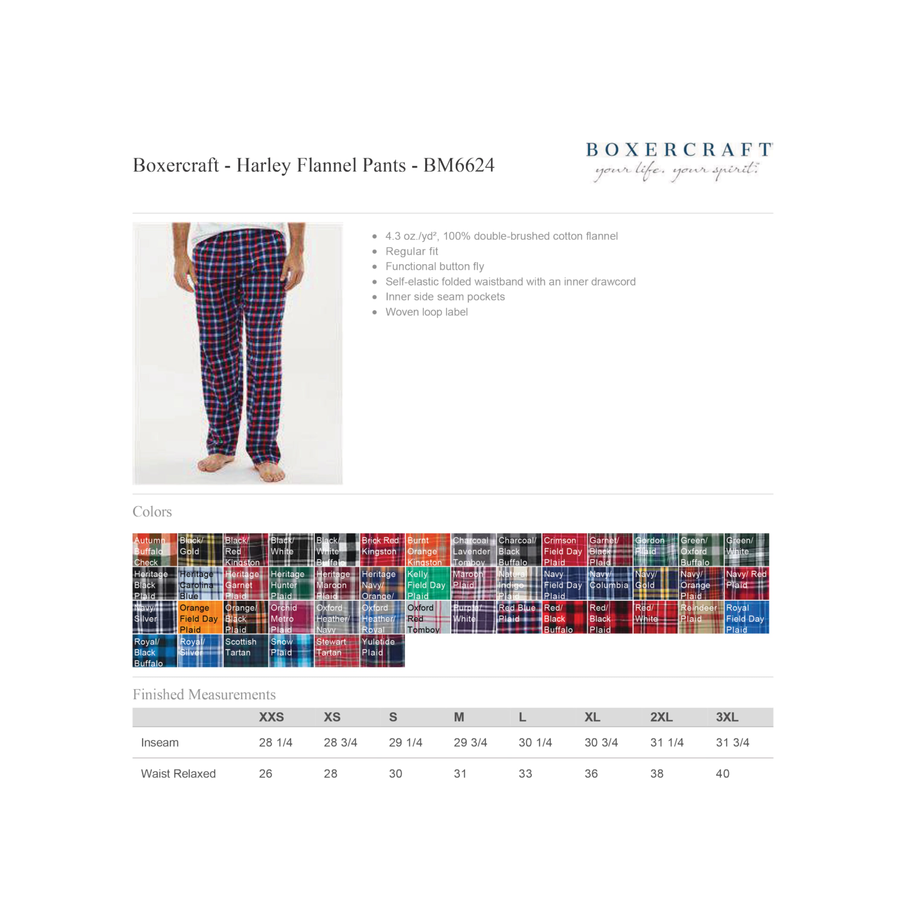 Flannel Pants (youth, women, men)