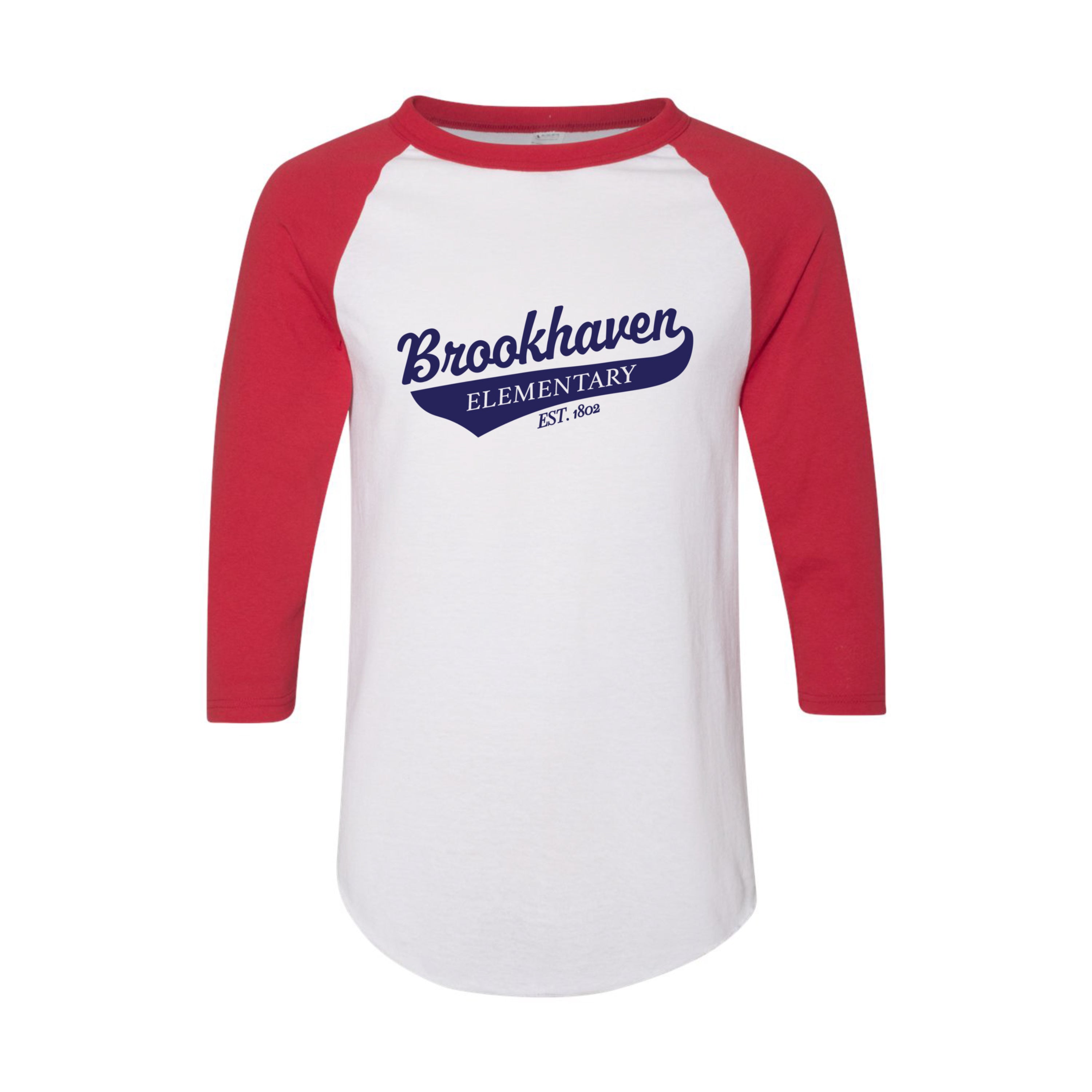 Three-Quarter Raglan Sleeve Baseball Jersey T-Shirt