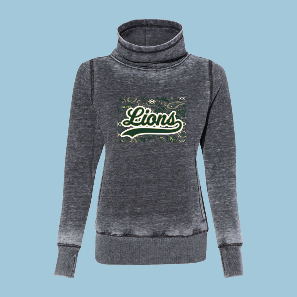 Women’s Zen Fleece Cowl Neck Sweatshirt LJHS YB