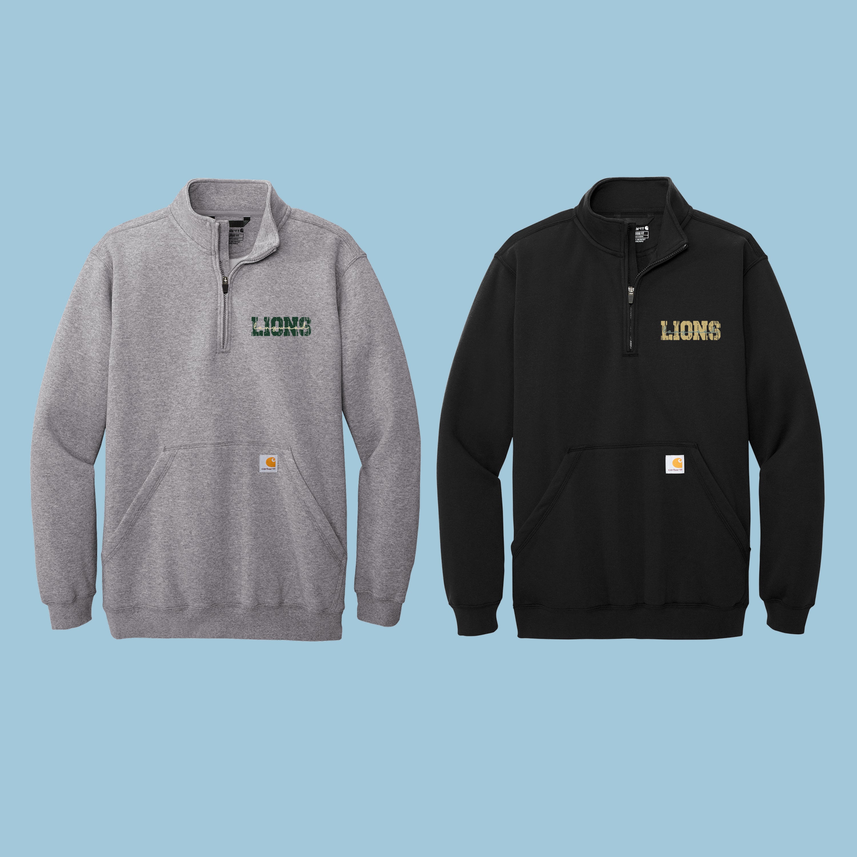 Carhartt® Midweight 1/4-Zip Mock Neck Sweatshirt LJHS YB