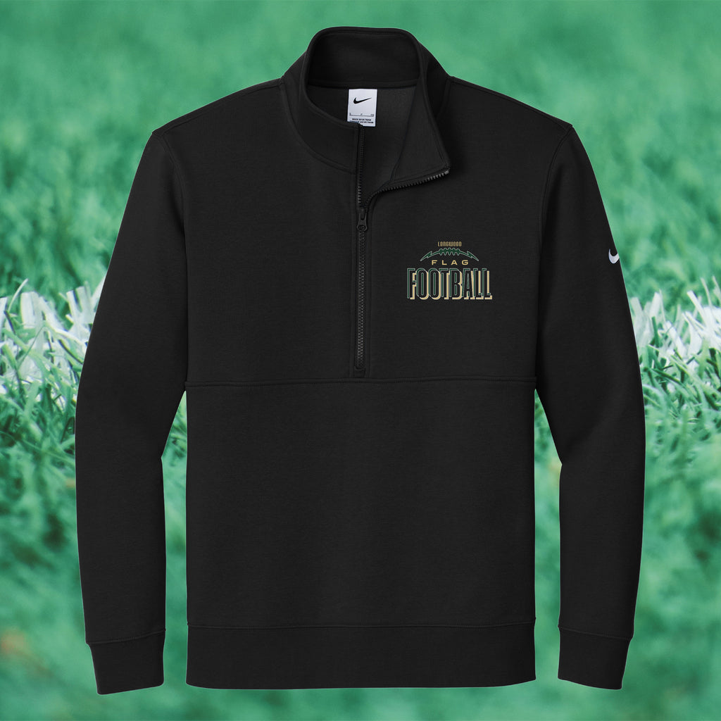 Nike Men's Club Fleece Sleeve Swoosh 1/2-Zip - FLAG FOOTBALL