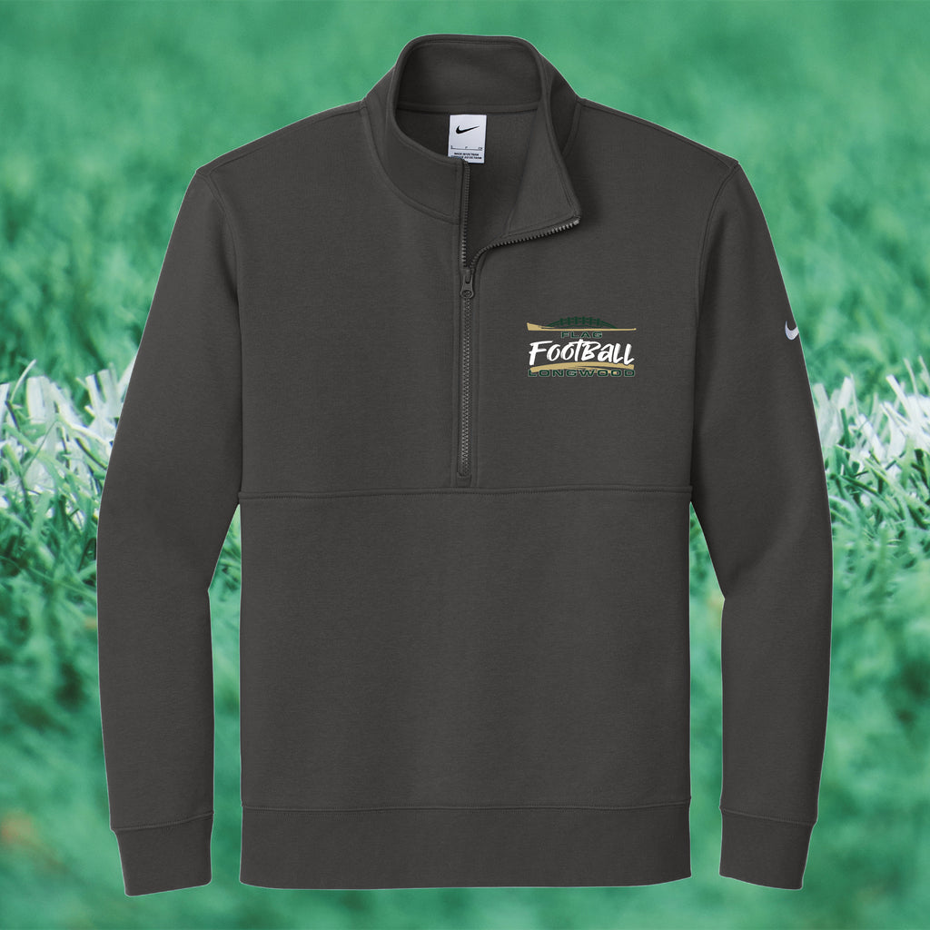 Nike Men's Club Fleece Sleeve Swoosh 1/2-Zip - FLAG FOOTBALL