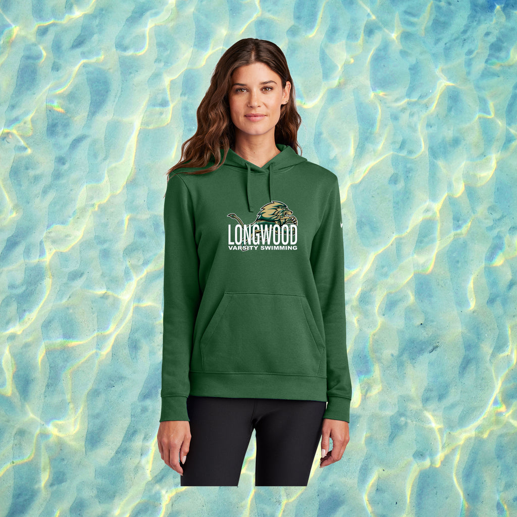 Nike Women's Club Fleece Sleeve Swoosh Pullover Hoodie
