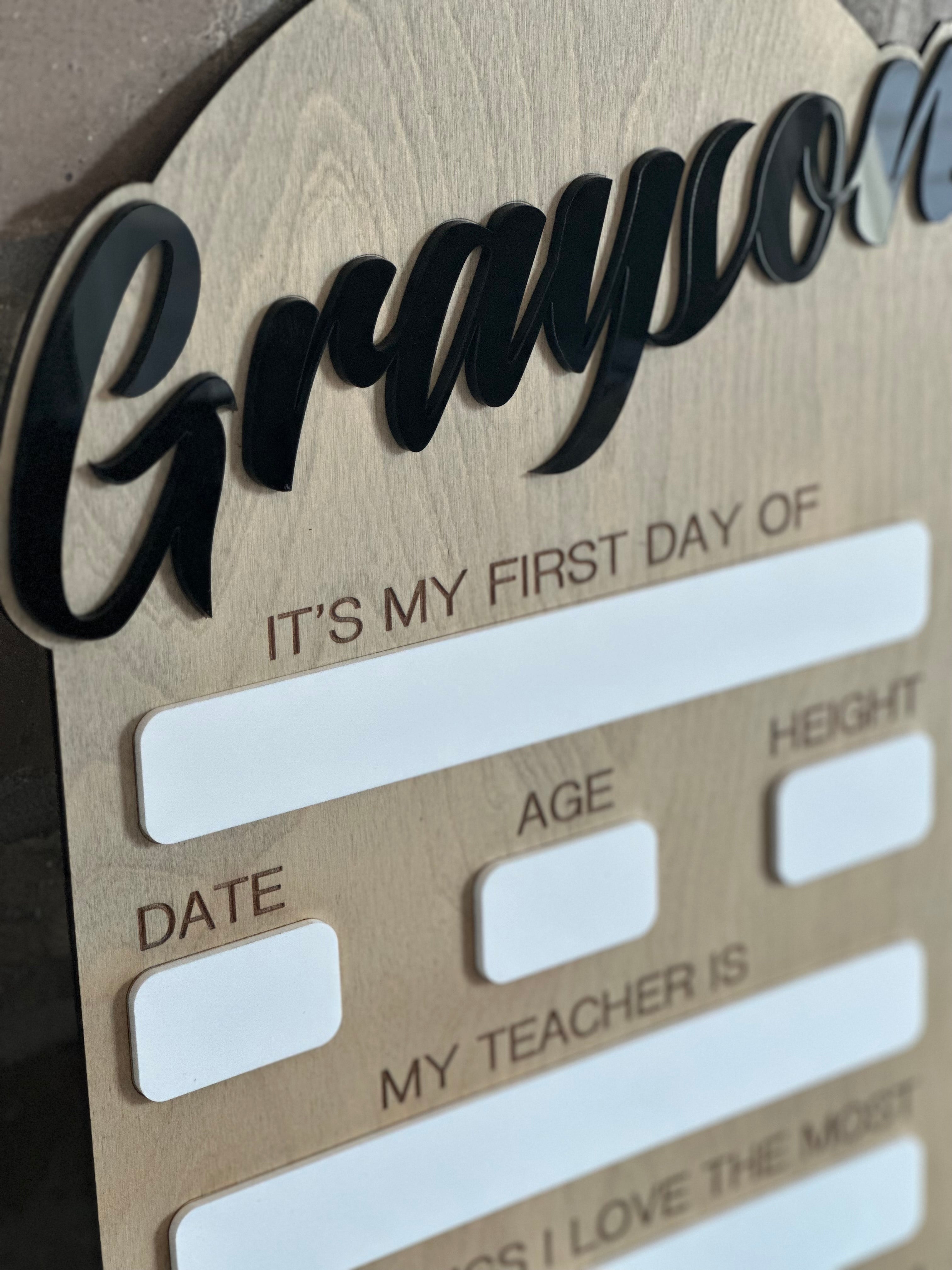 Back to School - Wood and Acrylic Sign