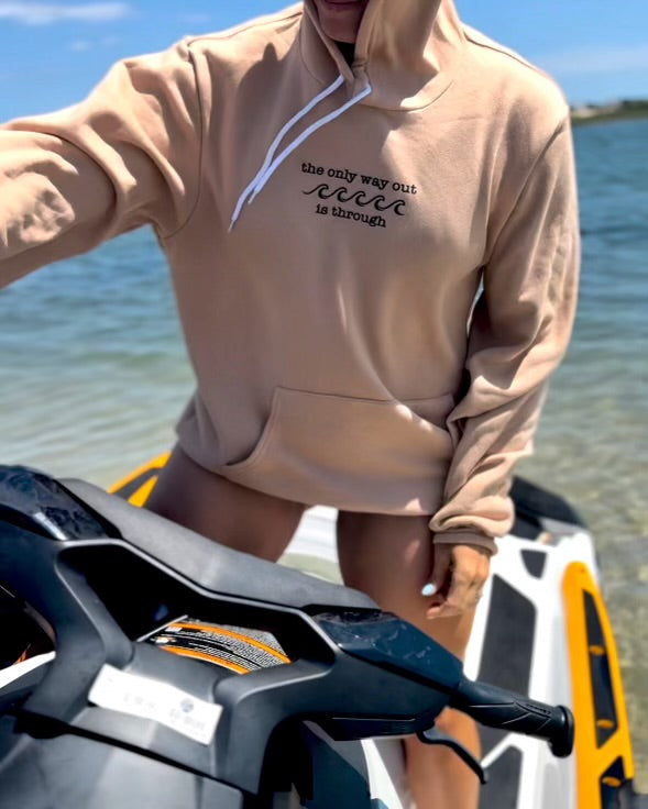 the only way out is through - Valleys & Peaks Hoodie