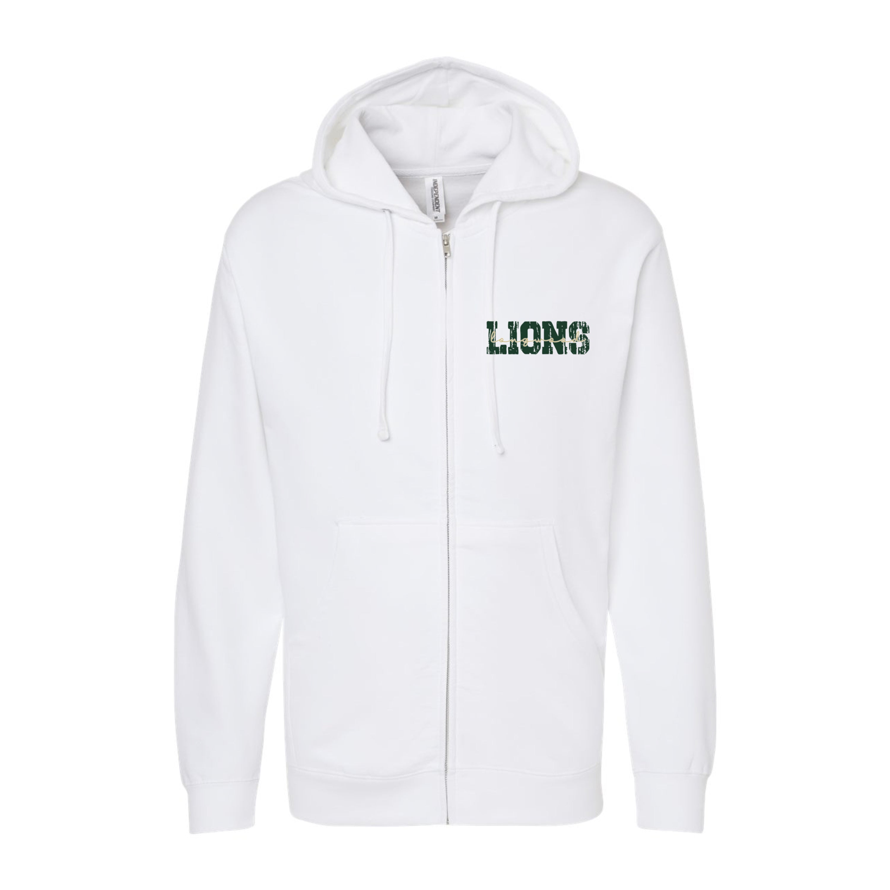 Unisex Midweight Full-Zip Hooded Sweatshirt LJHS YB
