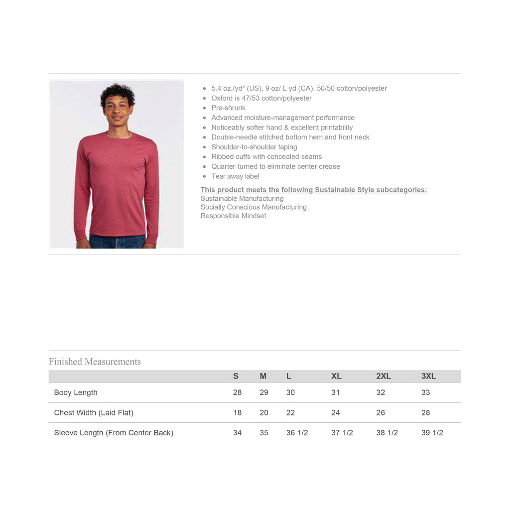 Adult - Long Sleeve 50/50 T-Shirt