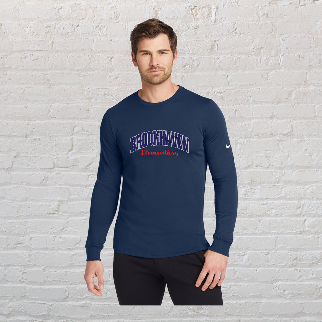 Nike Dri-FIT Cotton/Poly Long Sleeve Tee