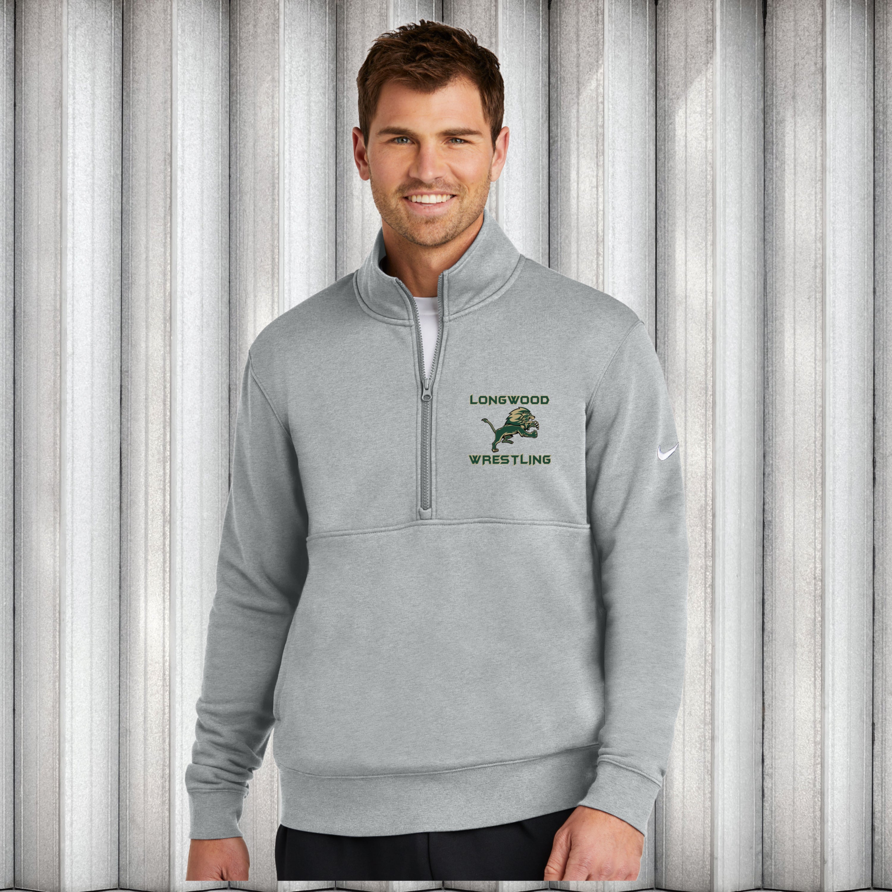 Nike Club Fleece Sleeve Swoosh 1/2-Zip