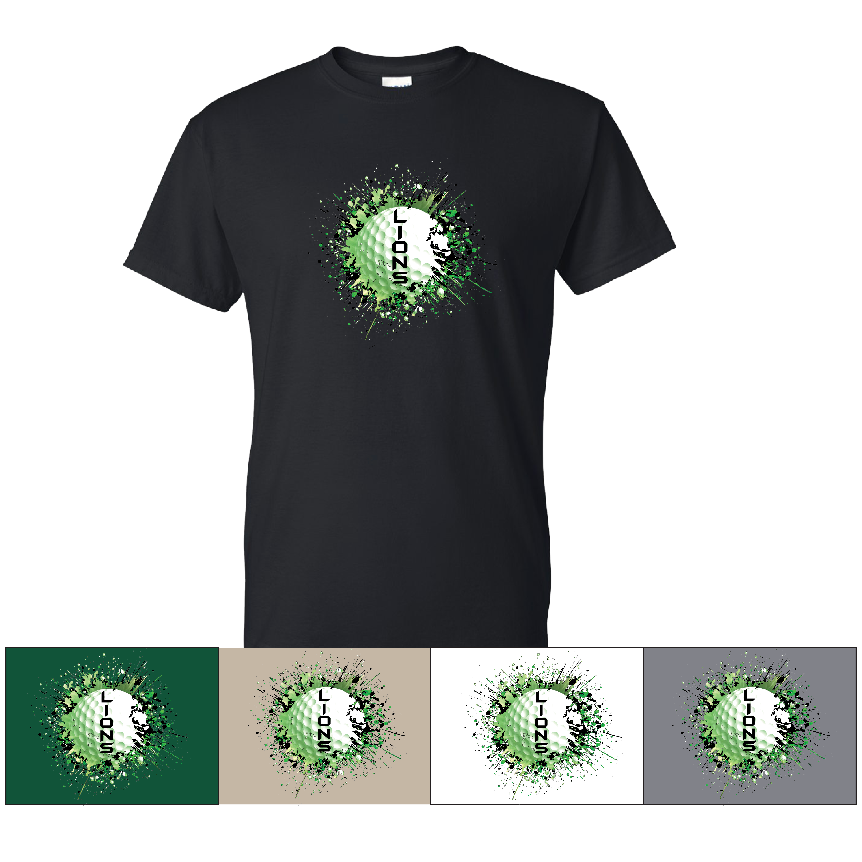 Golf Splatter - DryBlend T-Shirt - Adult & Youth