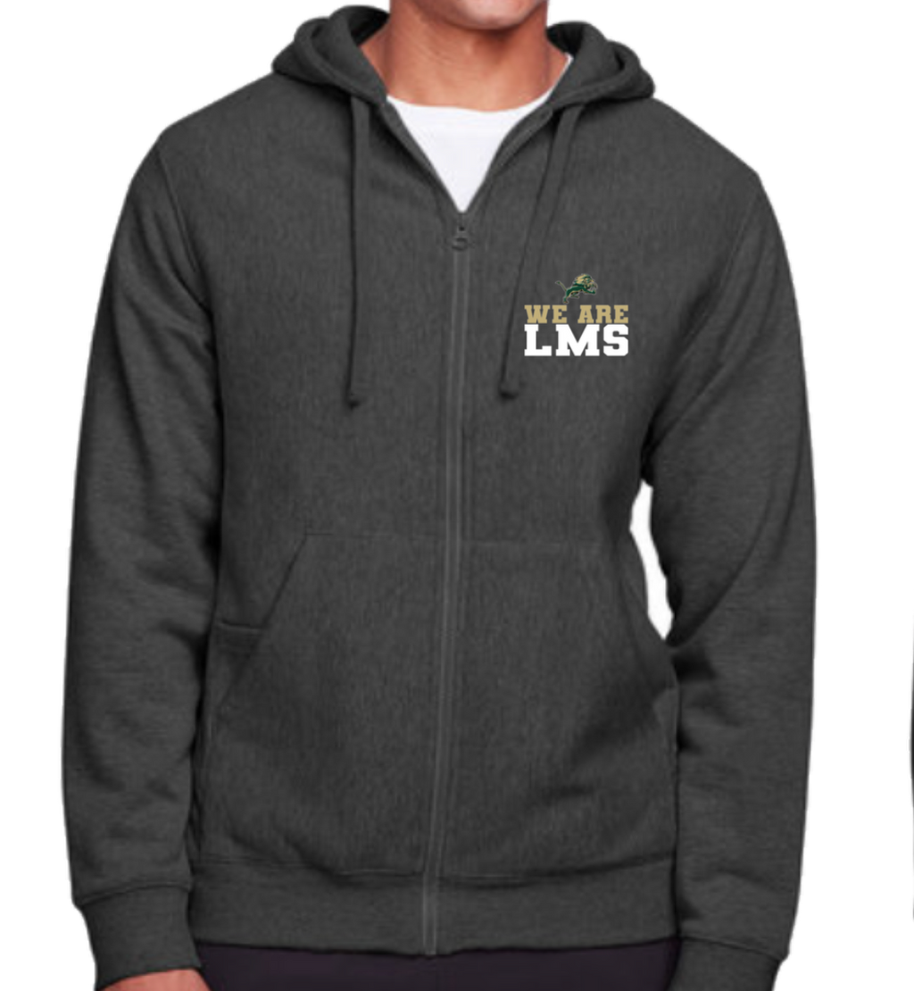 Adult Heavyweight Full-Zip Hooded Sweatshirt - water repellent