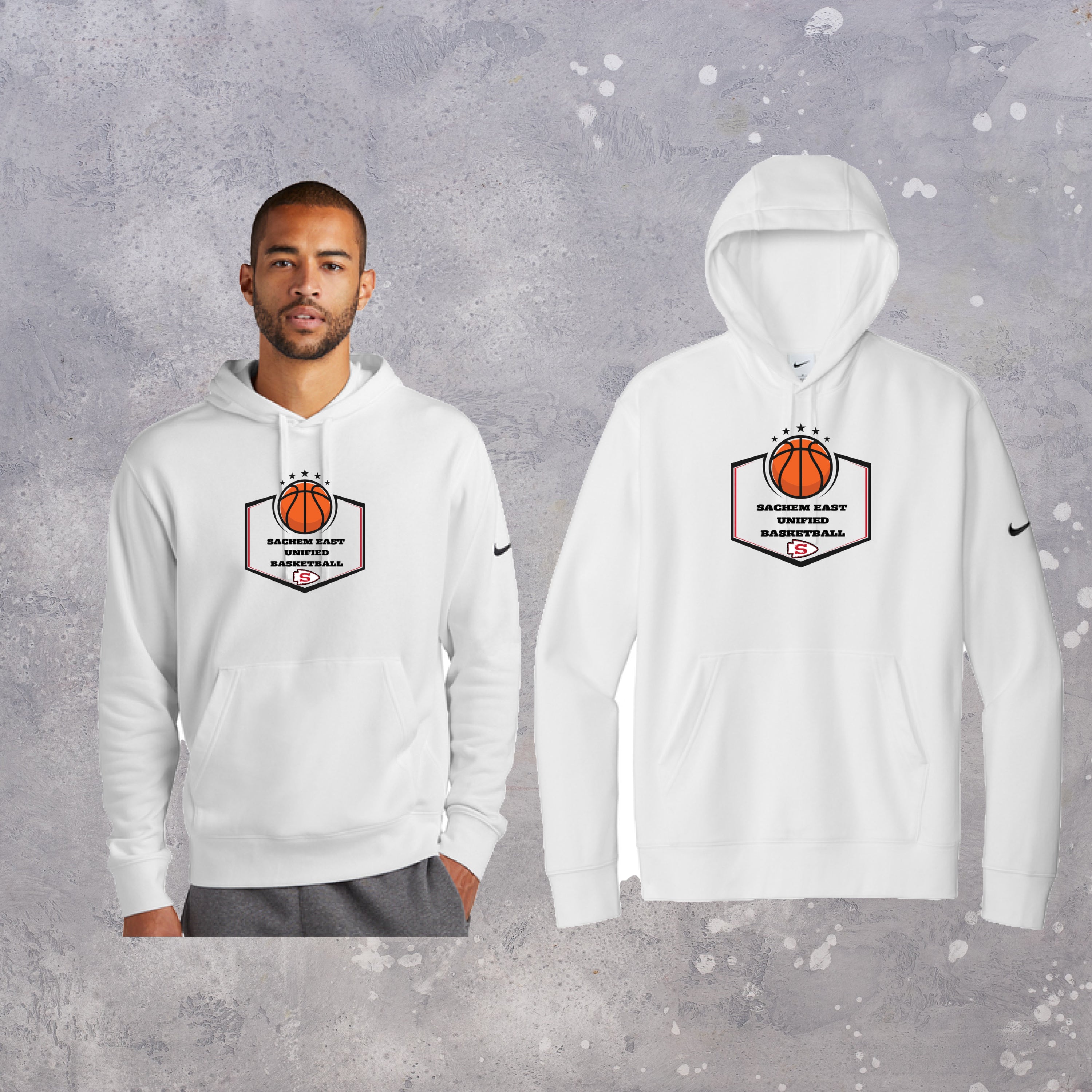 Nike Club Fleece Sleeve Swoosh Pullover Hoodie