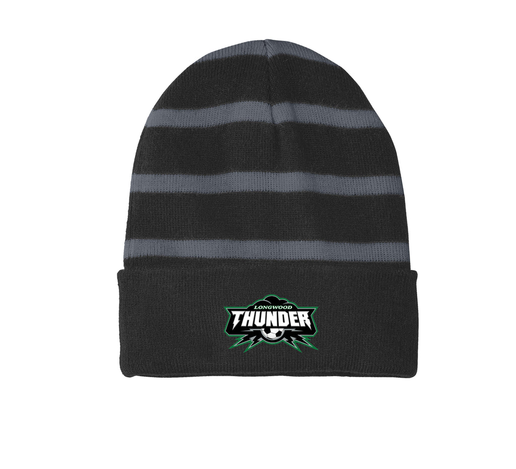 Sport-Tek® Striped Beanie with Solid Band