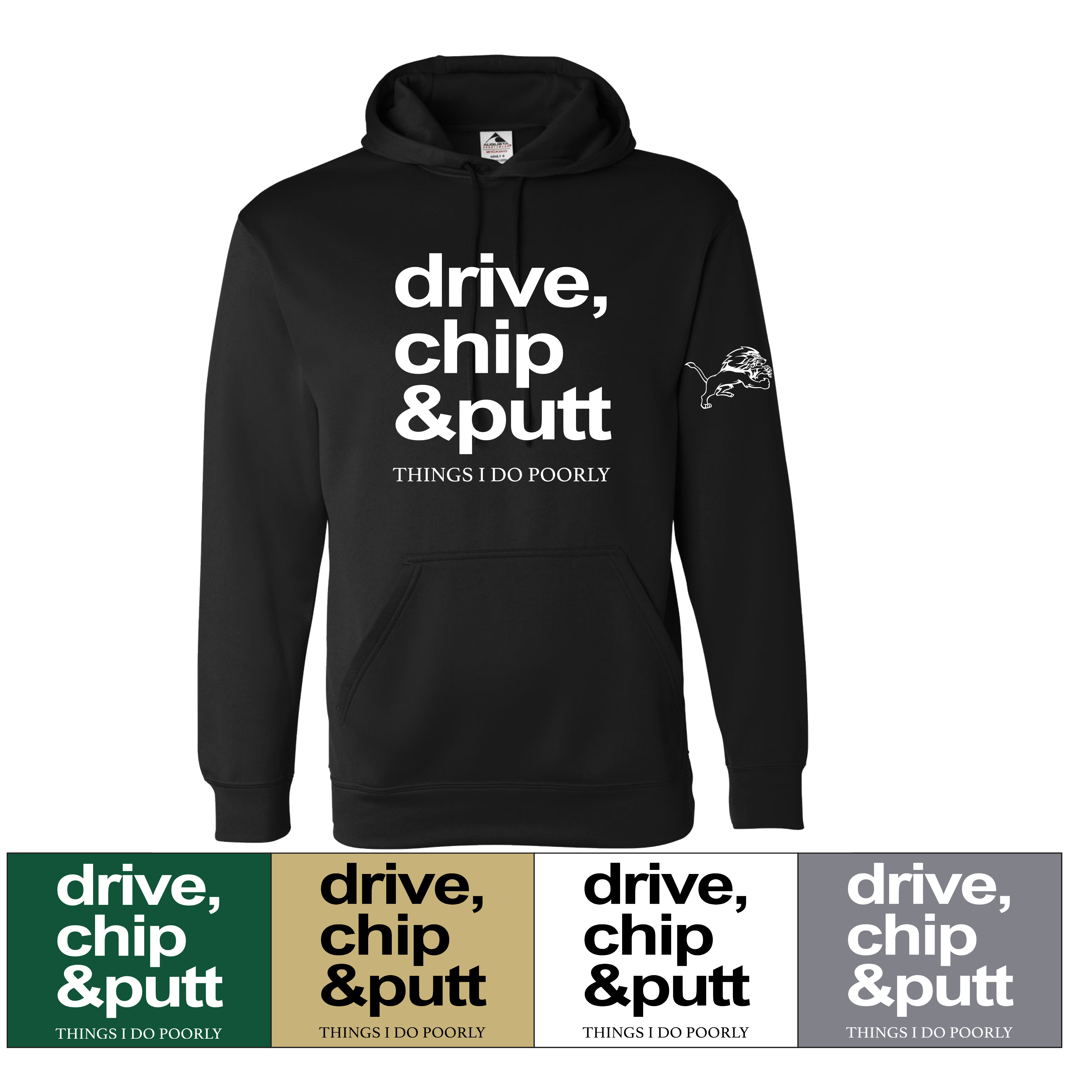 Golf Poorly - Augusta Sportswear - 60/40 Fleece Hoodie  Adult & Youth Sizes
