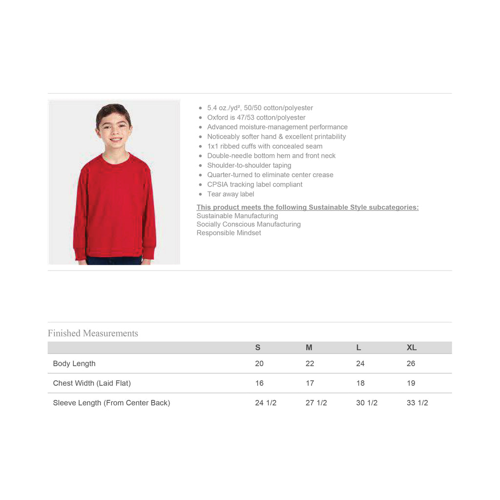 Youth - Long Sleeve 50/50 T-Shirt