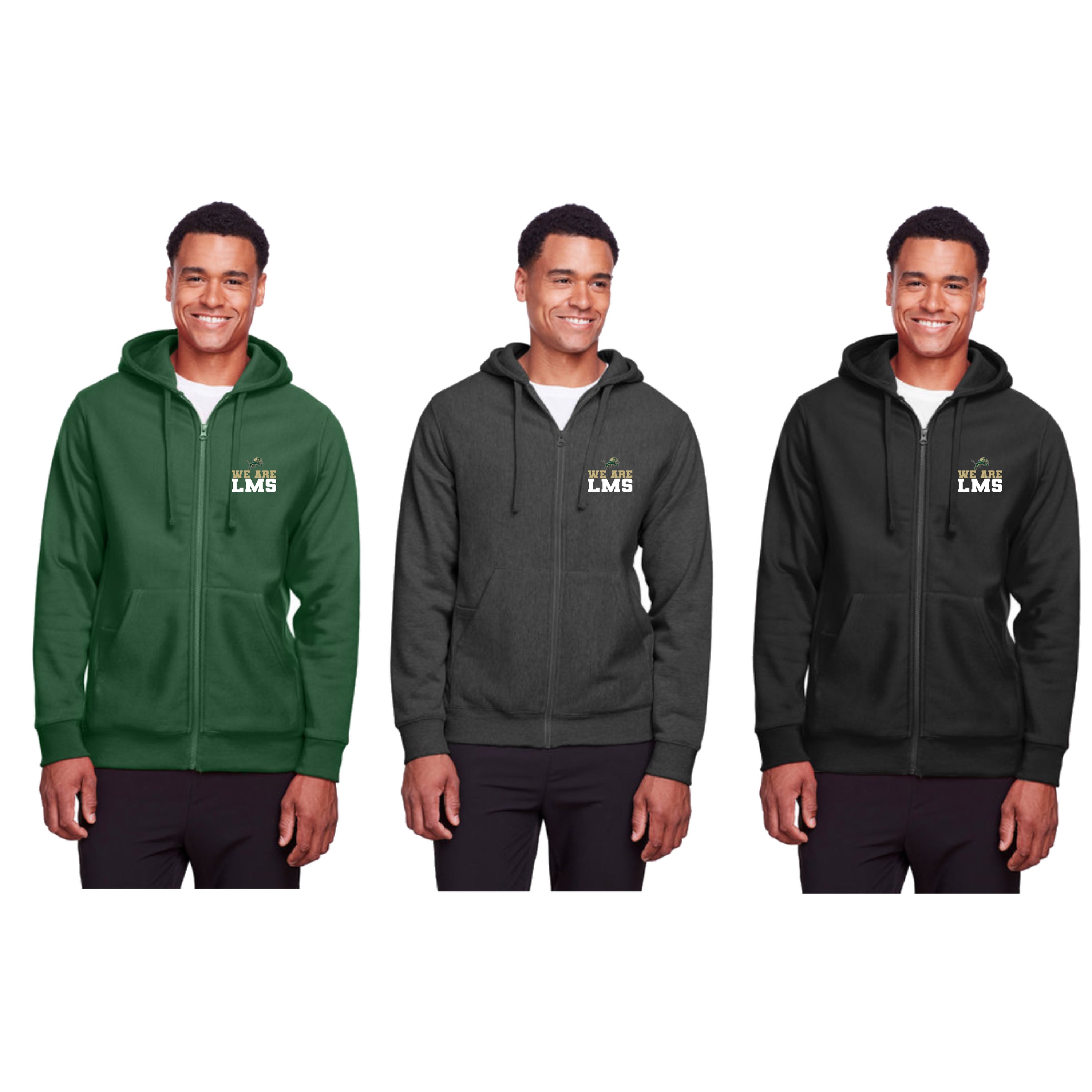 Adult Heavyweight Full-Zip Hooded Sweatshirt - water repellent