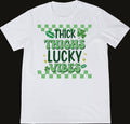 Ready-to-Press Thick Thighs Lucky Vibes DTF Transfer
