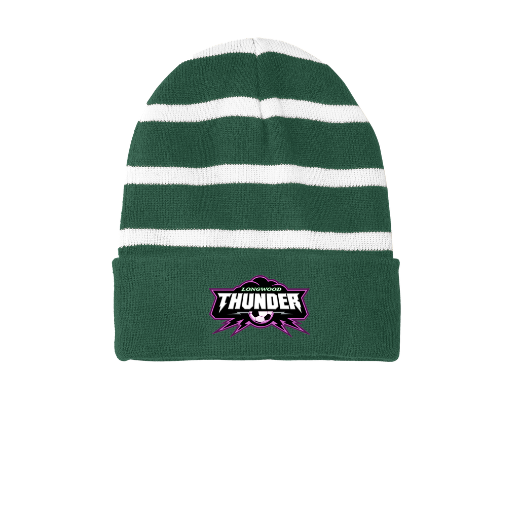 Sport-Tek® Striped Beanie with Solid Band
