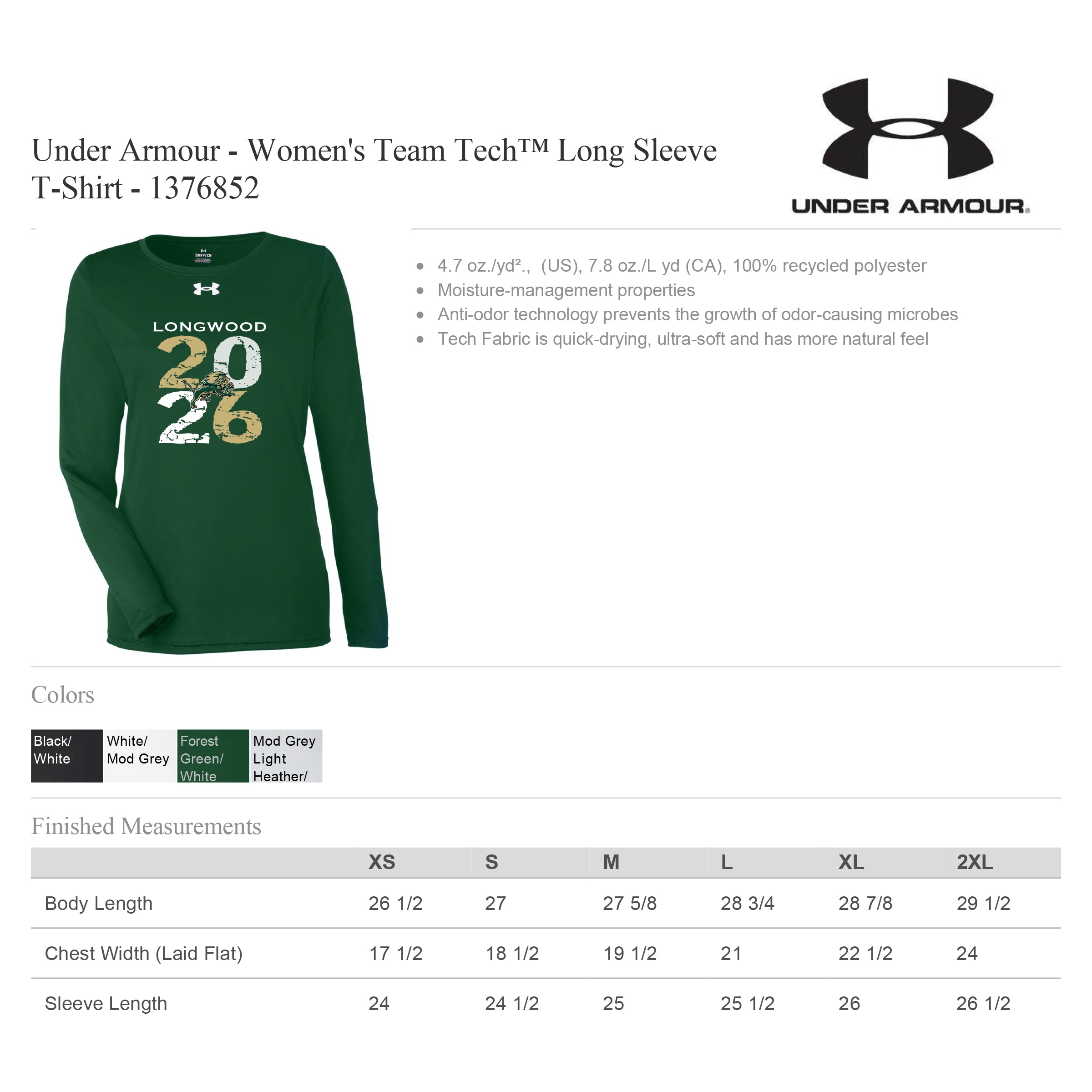 Under Armour Women's Team Tech™ Long Sleeve T-Shirt
