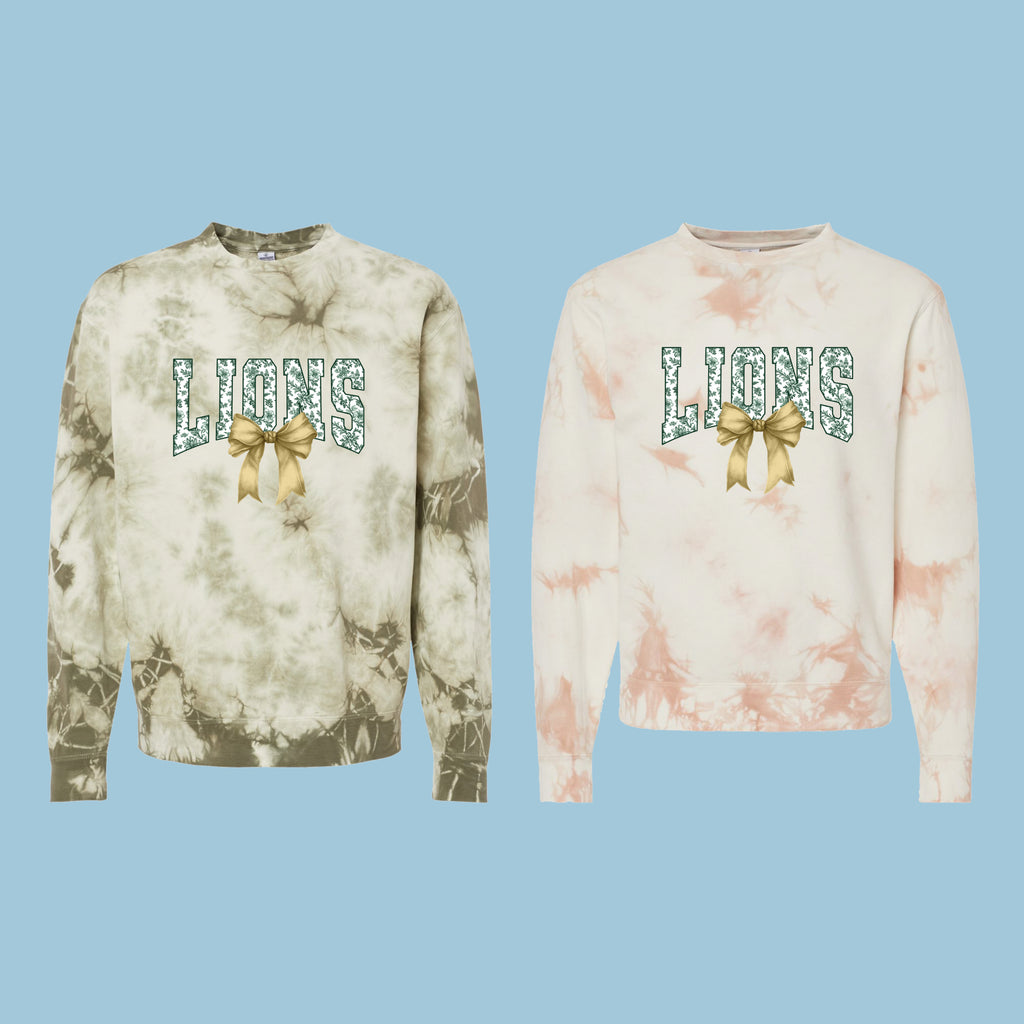 Unisex Midweight Tie-Dyed Crewneck Sweatshirt LJHS YB