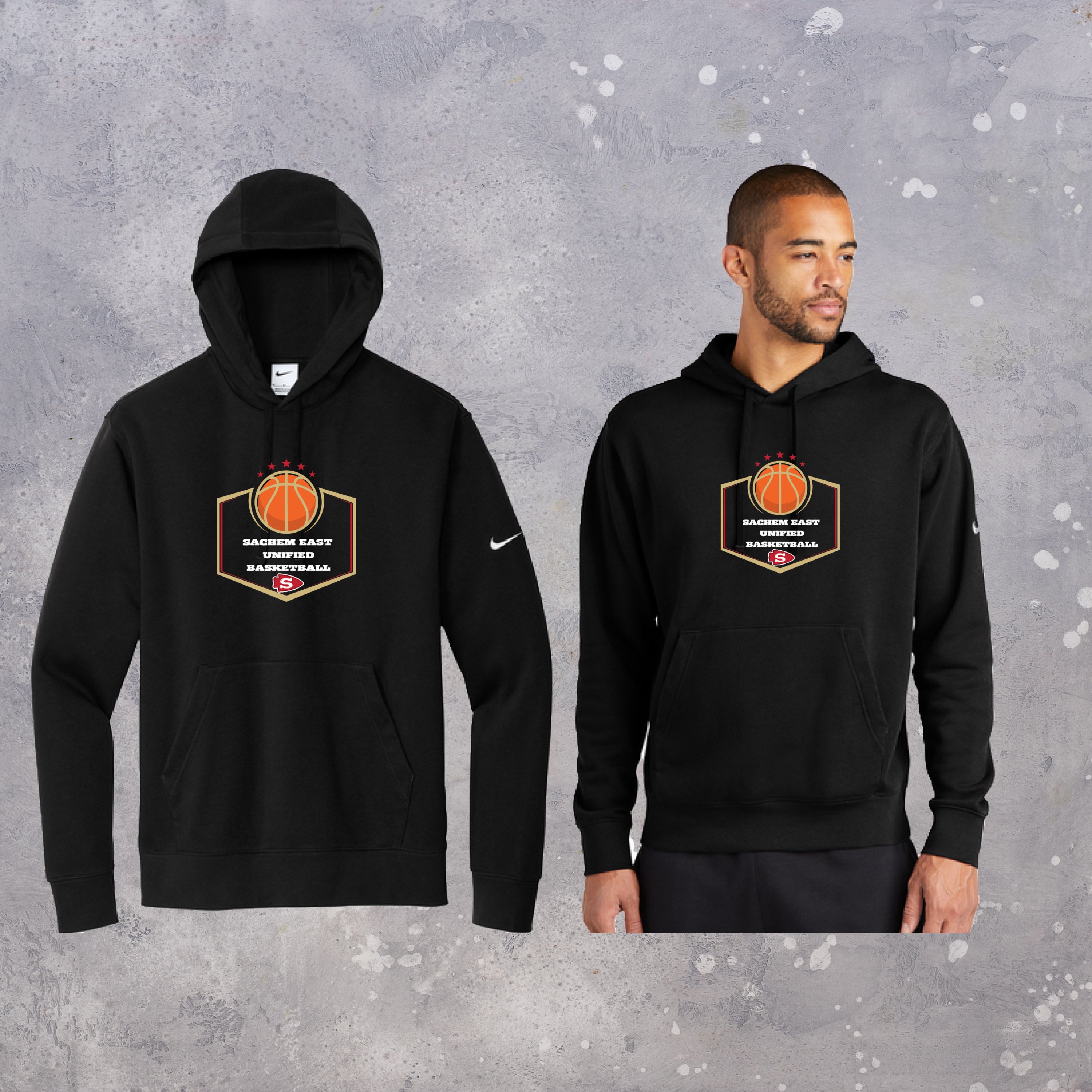 Nike Club Fleece Sleeve Swoosh Pullover Hoodie