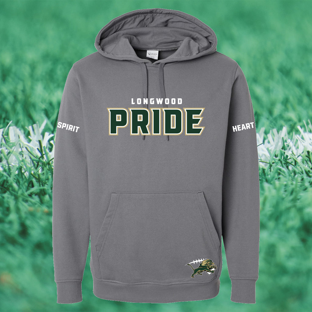 60/40 PRIDE SPIRIT HEART Fleece Hoodie - FLAG FOOTBALL