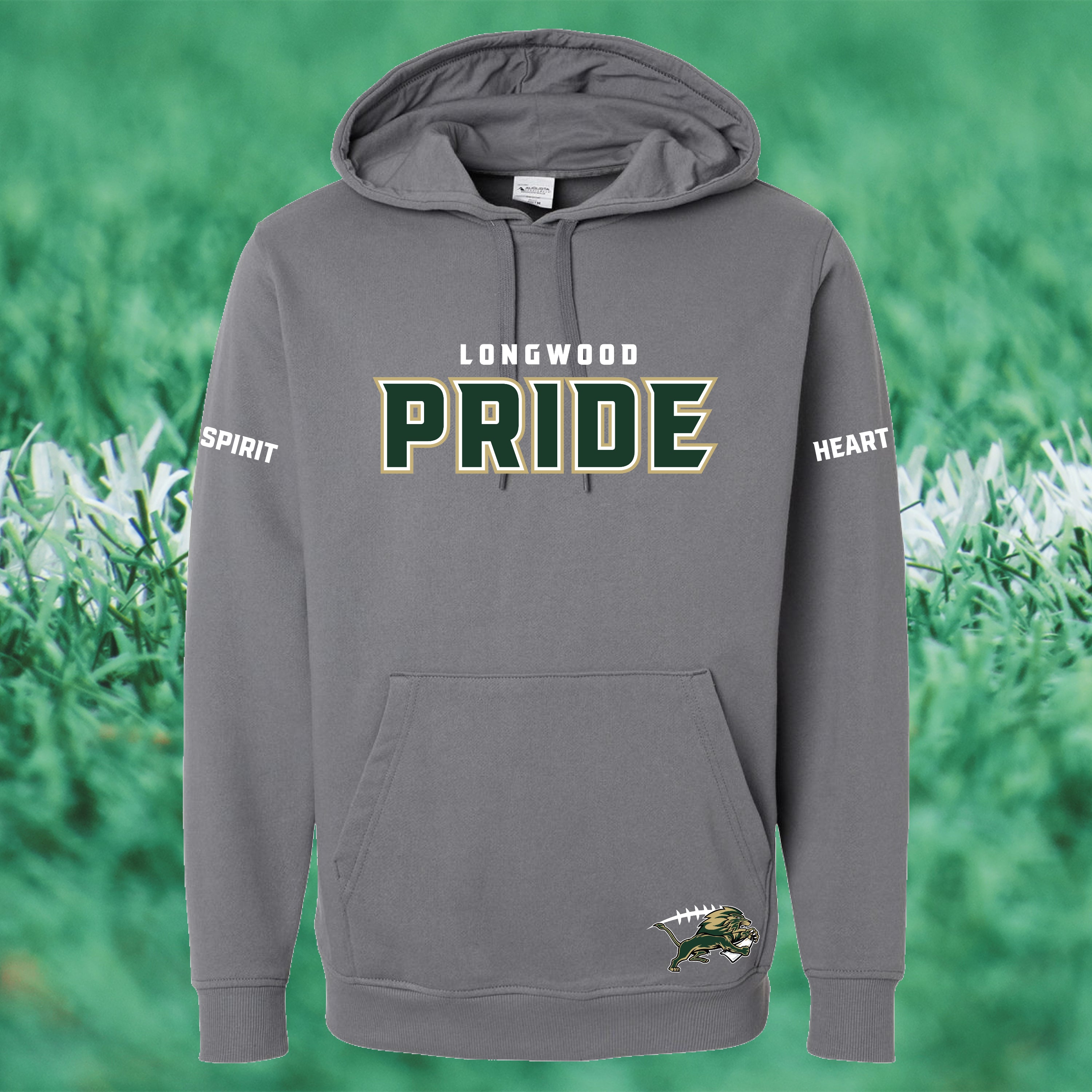 60/40 PRIDE SPIRIT HEART Fleece Hoodie - FLAG FOOTBALL