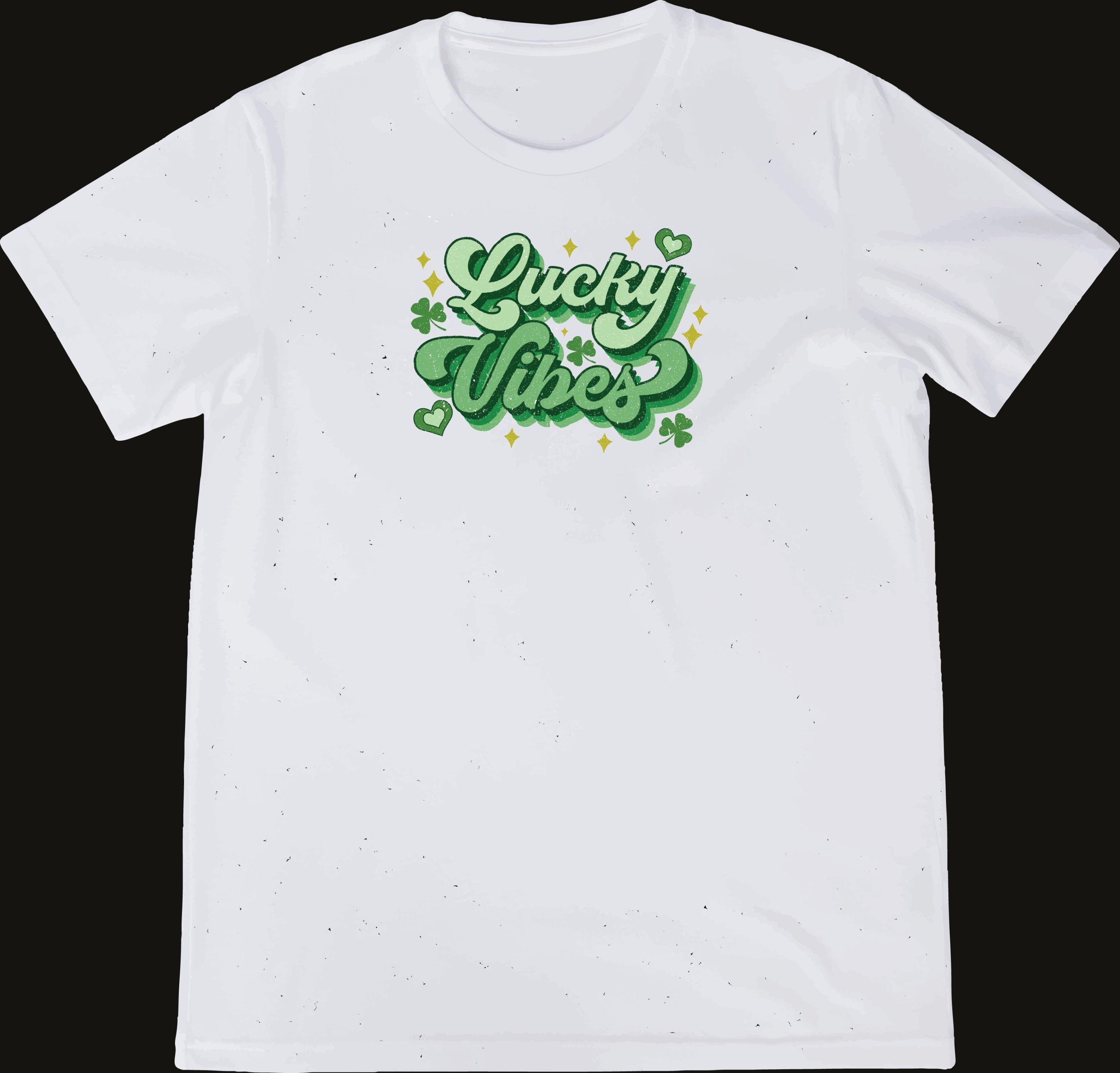 Ready-to-Press Lucky Vibes DTF Transfer