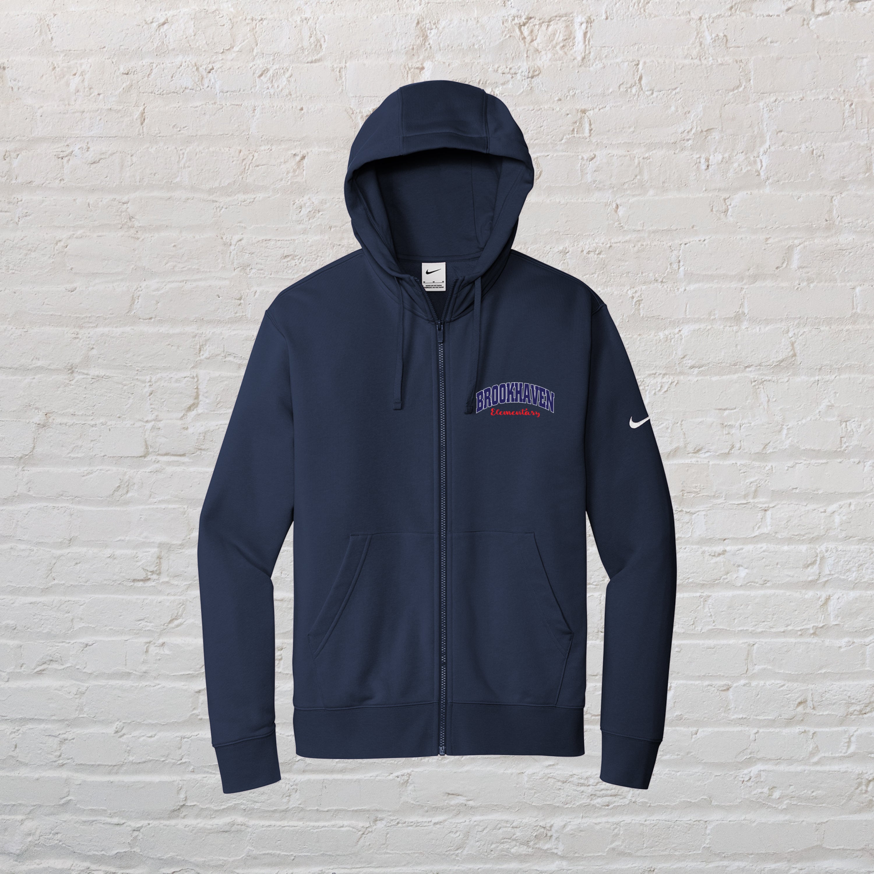 Adult Nike Club Fleece Sleeve Swoosh Full-Zip Hoodie