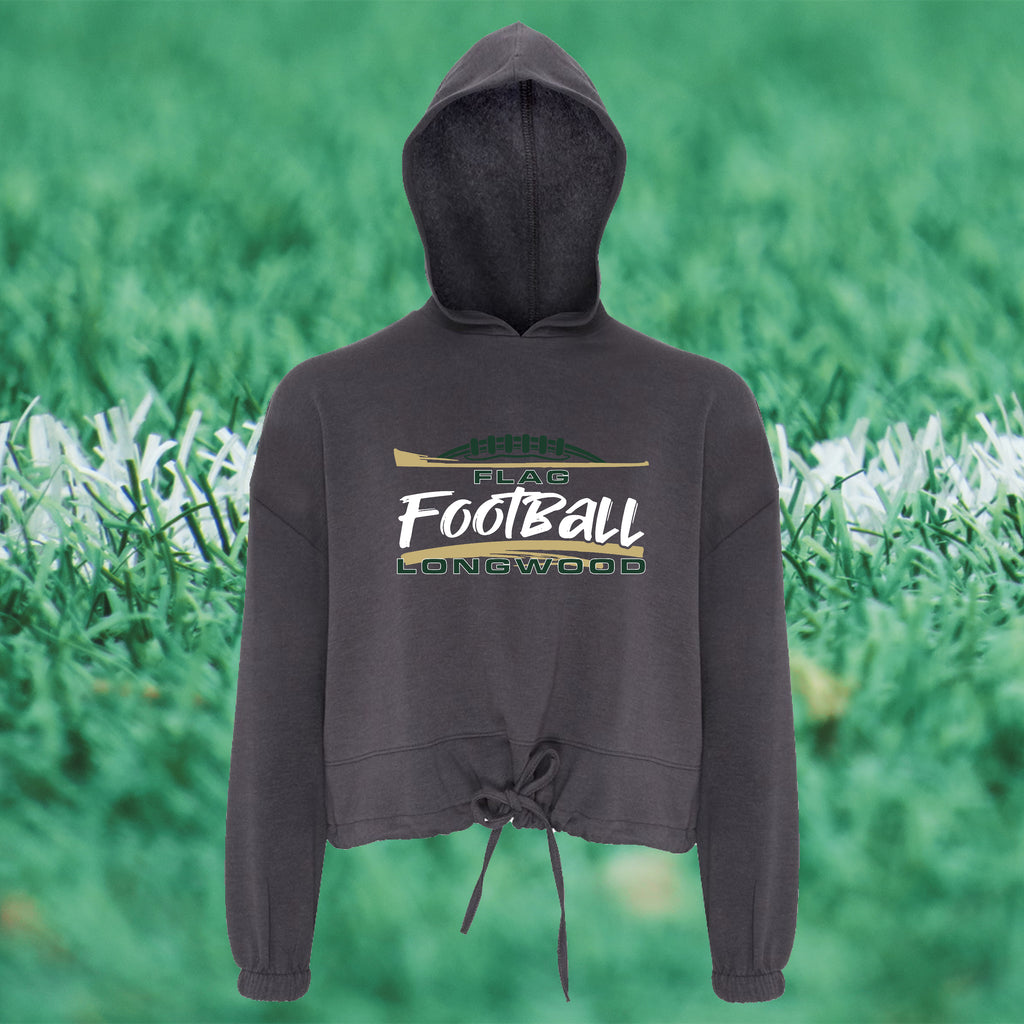 Women's Cropped Hooded Sweatshirt - FLAG FOOTBALL