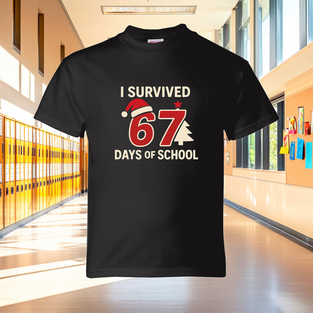 Sixty Seven School Days - Holiday Tree T-Shirt