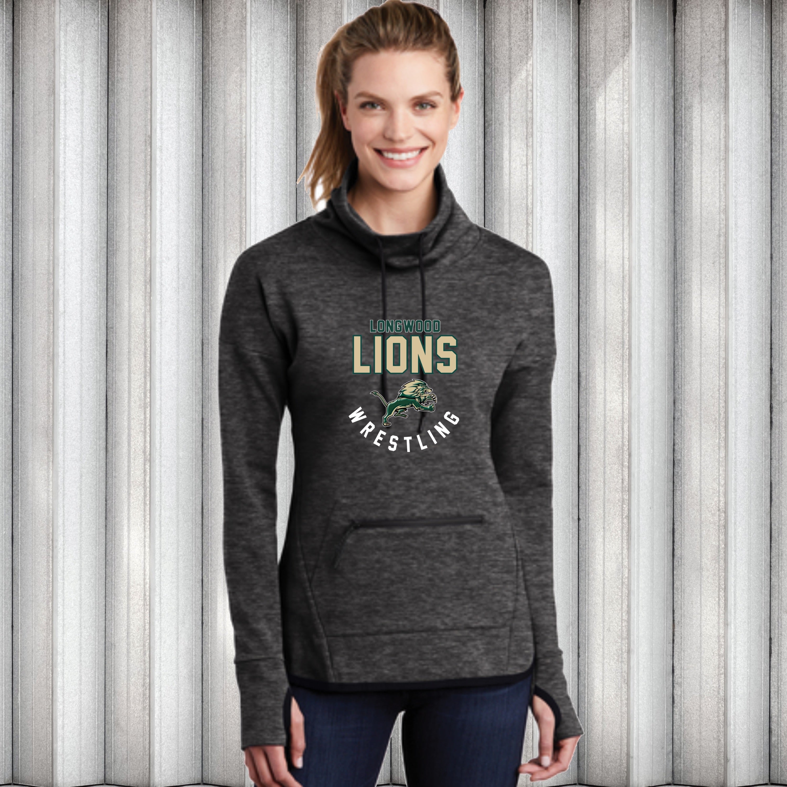 Sport-Tek ® Ladies Triumph Cowl Neck Pullover
