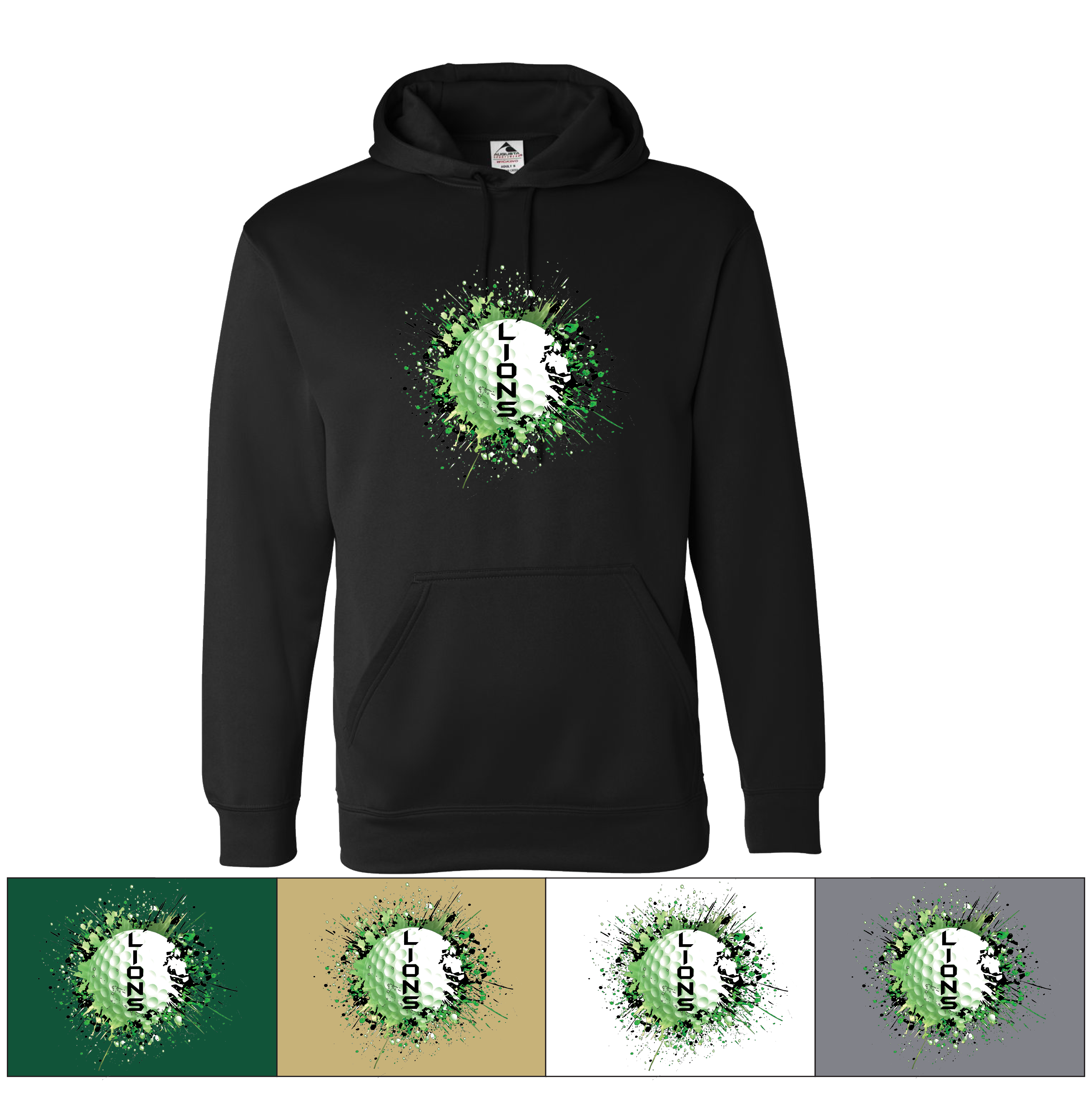 Golf Splash - Augusta Sportswear - 60/40 Fleece Hoodie  Adult & Youth