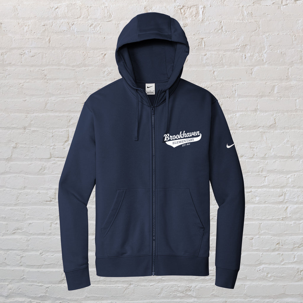 Adult Nike Club Fleece Sleeve Swoosh Full-Zip Hoodie