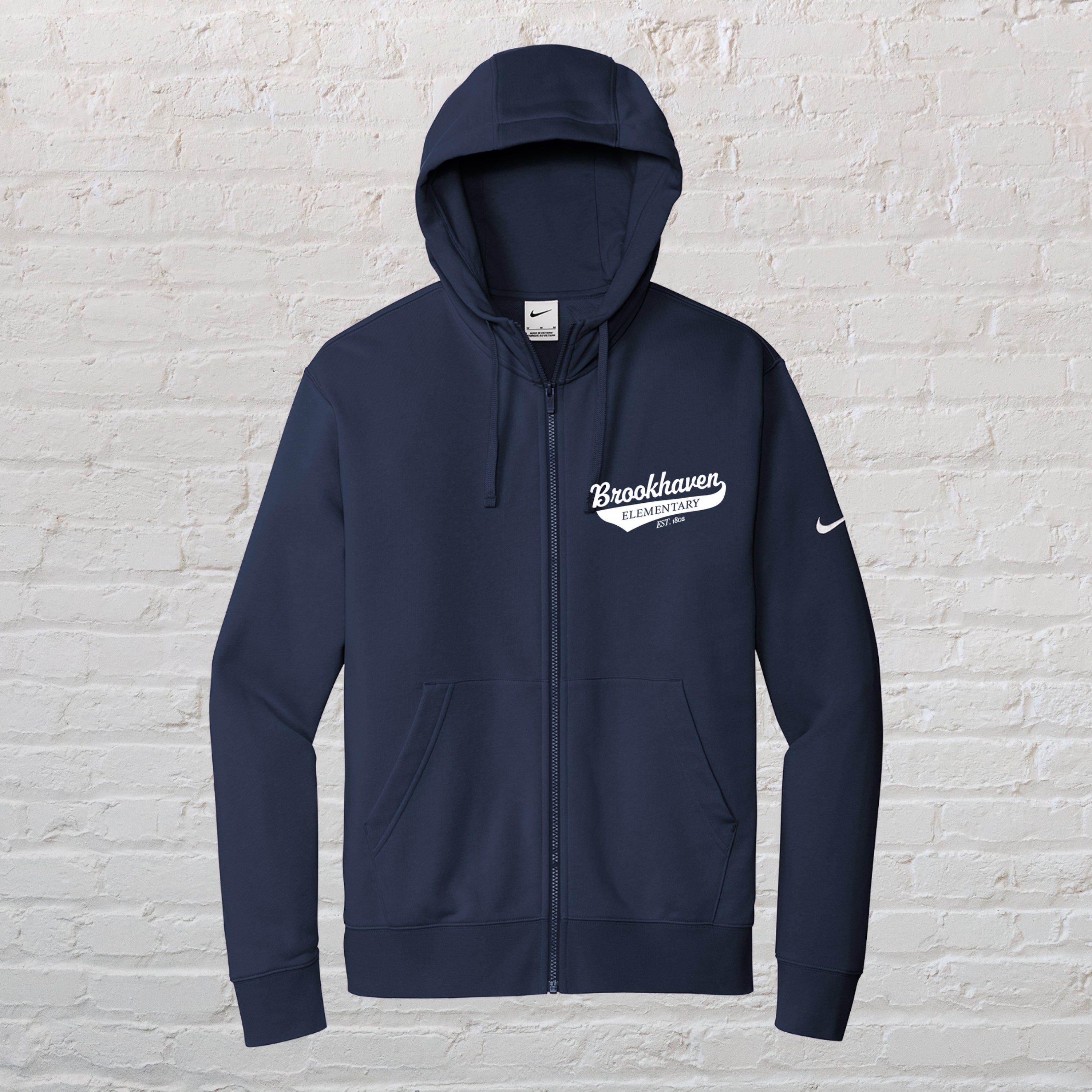 Adult Nike Club Fleece Sleeve Swoosh Full-Zip Hoodie