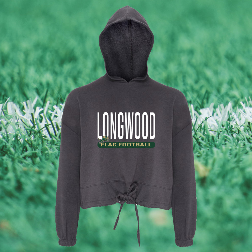 Women's Cropped Hooded Sweatshirt - FLAG FOOTBALL