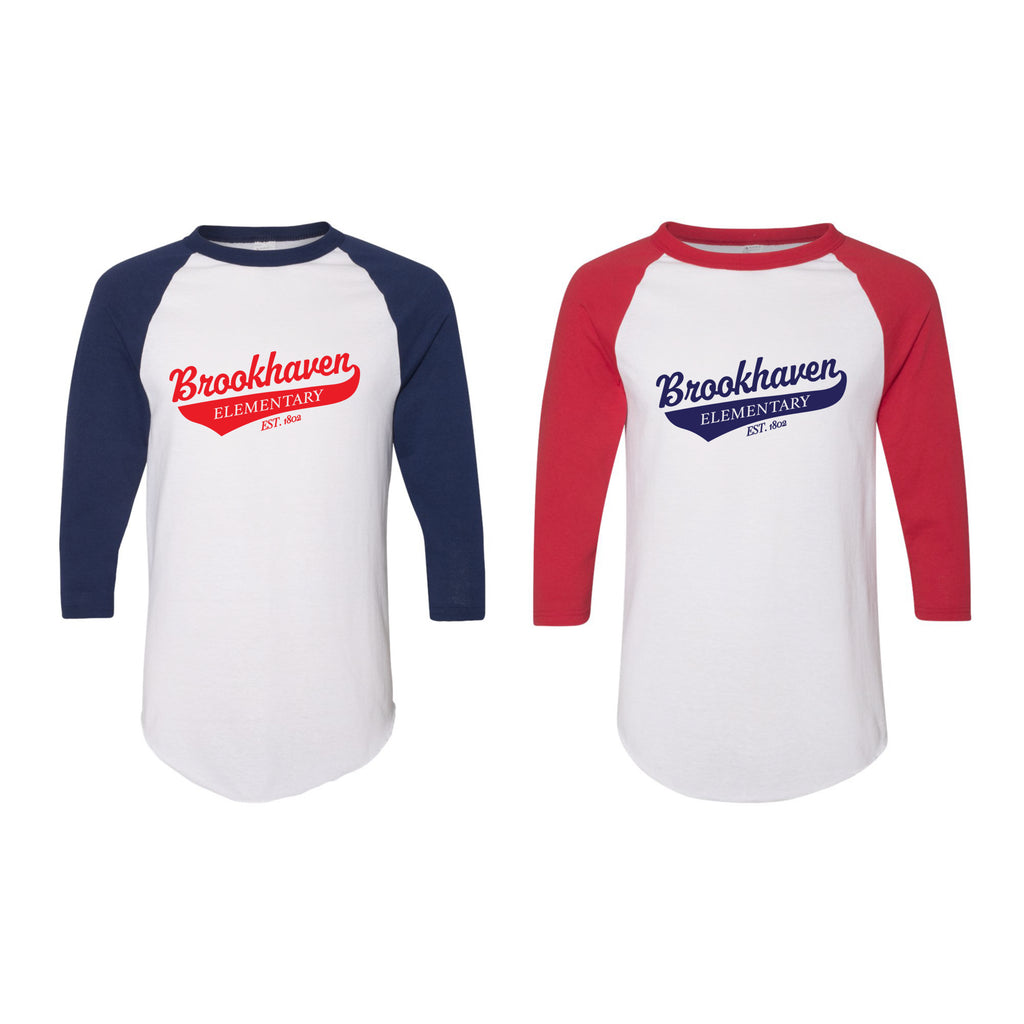 Three-Quarter Raglan Sleeve Baseball Jersey T-Shirt