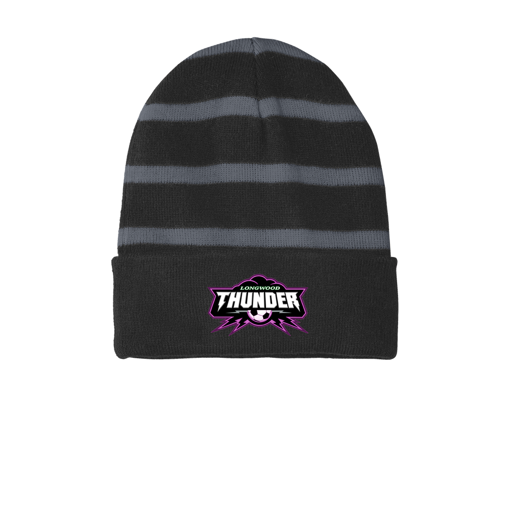 Sport-Tek® Striped Beanie with Solid Band
