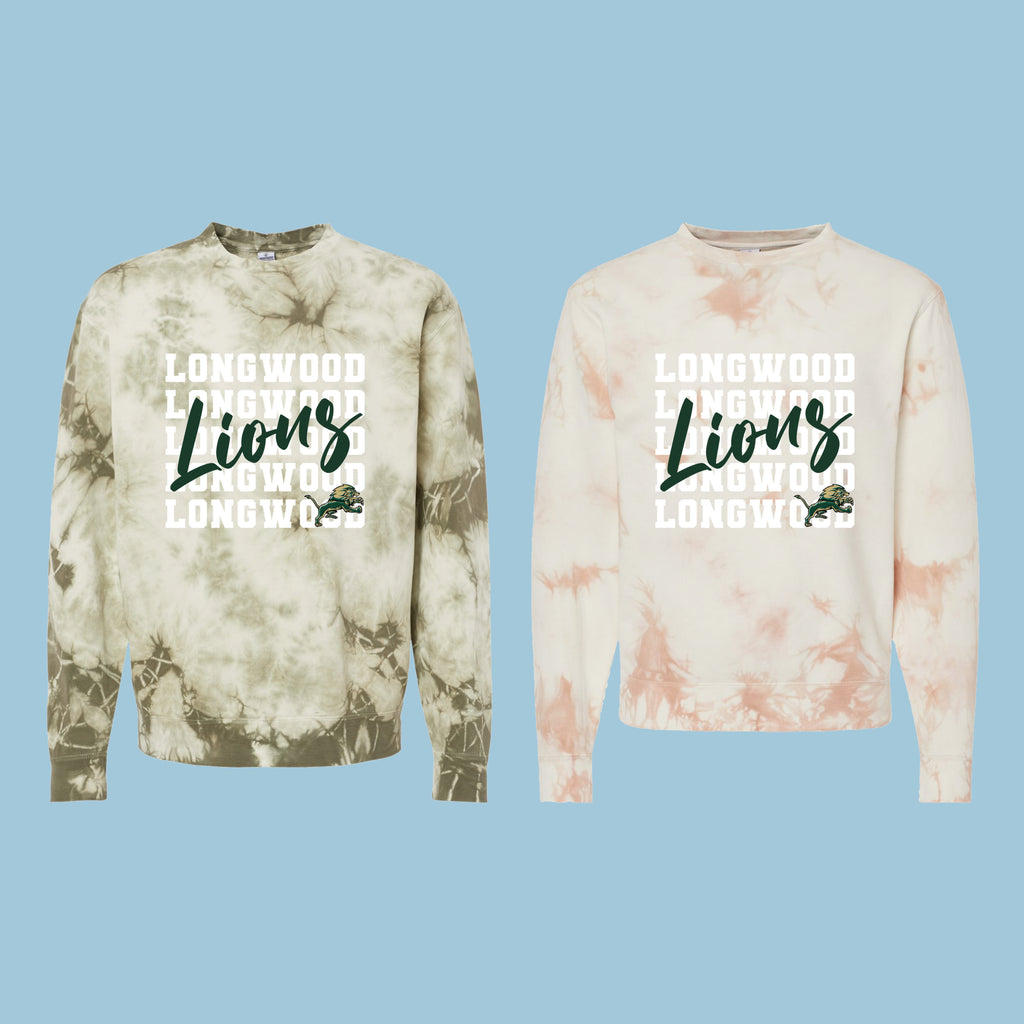 Unisex Midweight Tie-Dyed Crewneck Sweatshirt LJHS YB