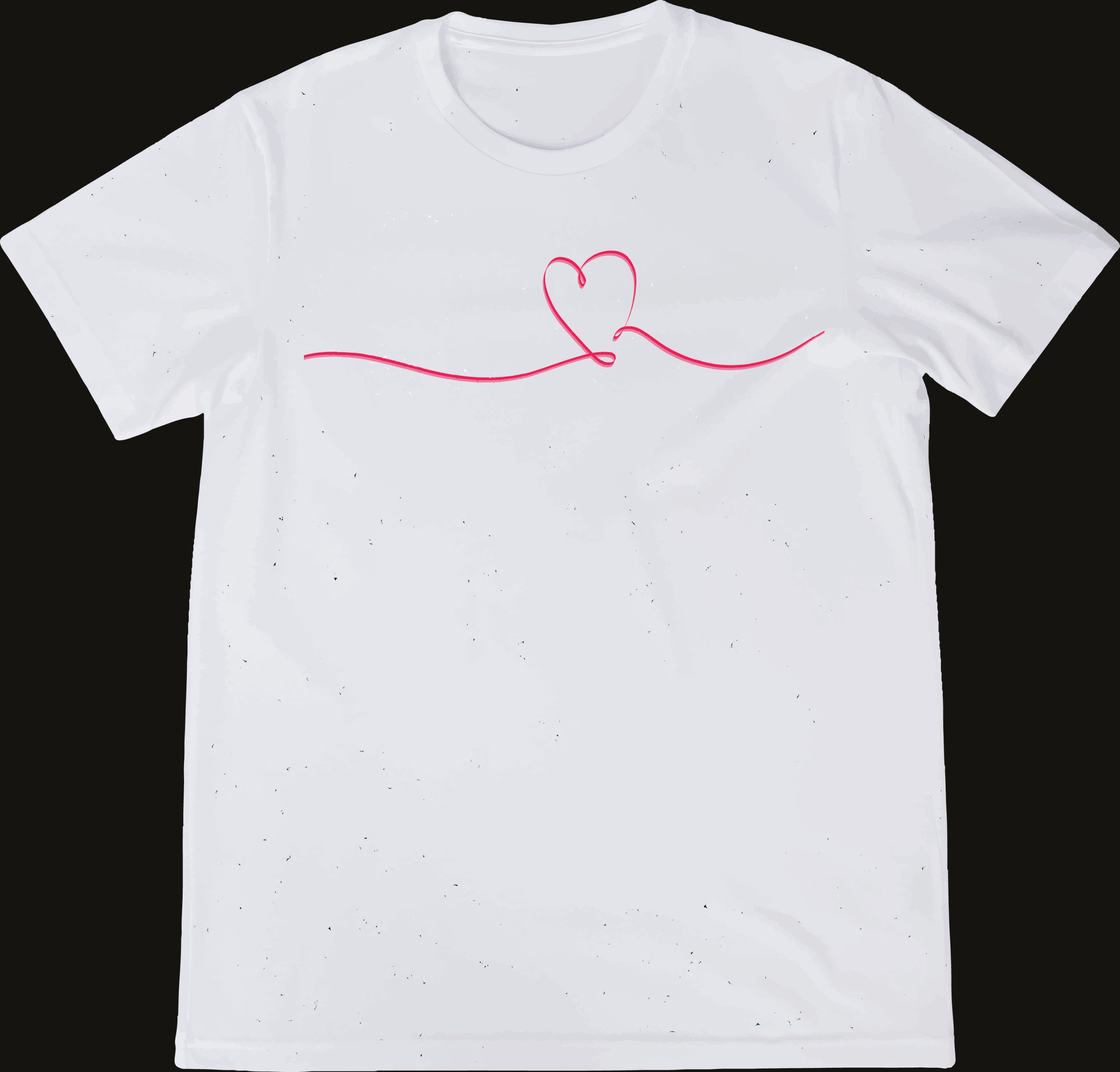 Ready-to-Press Heart Wave DTF Transfer