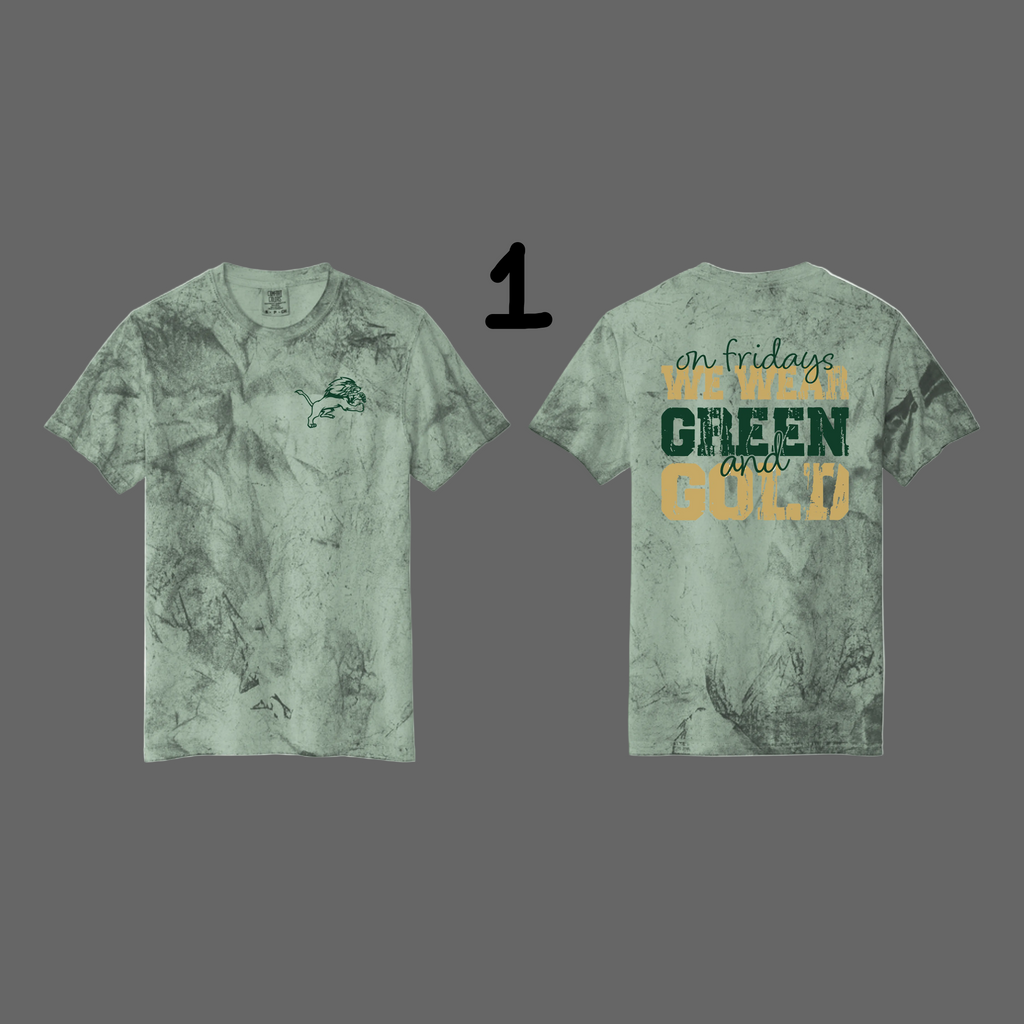 Heavyweight Color Blast Tee (FERN) - JHS Yearbook